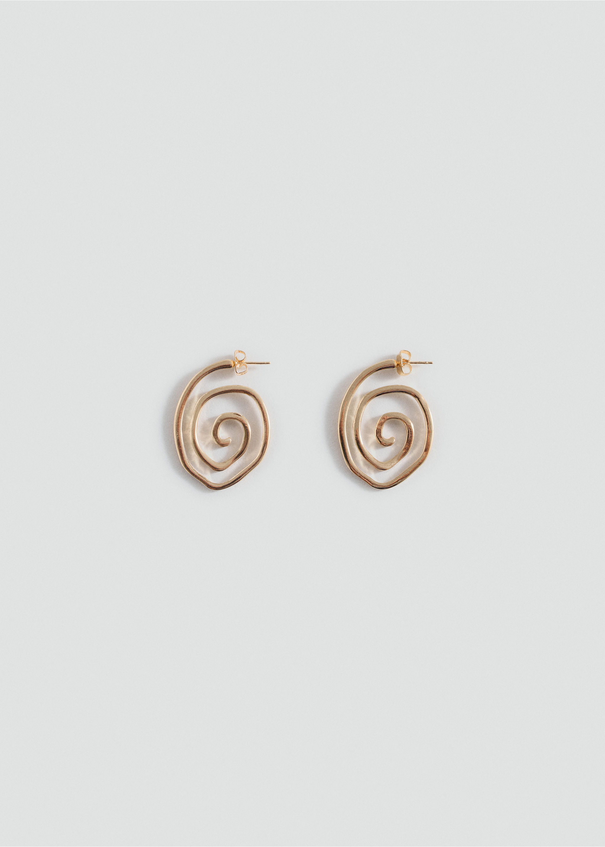 Spiral hoop earrings - Article without model