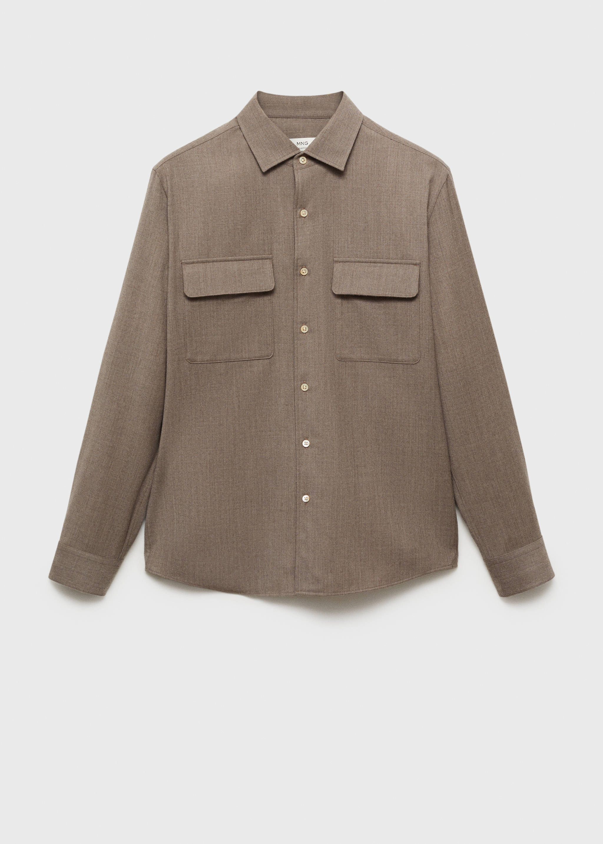 Camisa 100% lana bolsillos - Artículo sin modelo