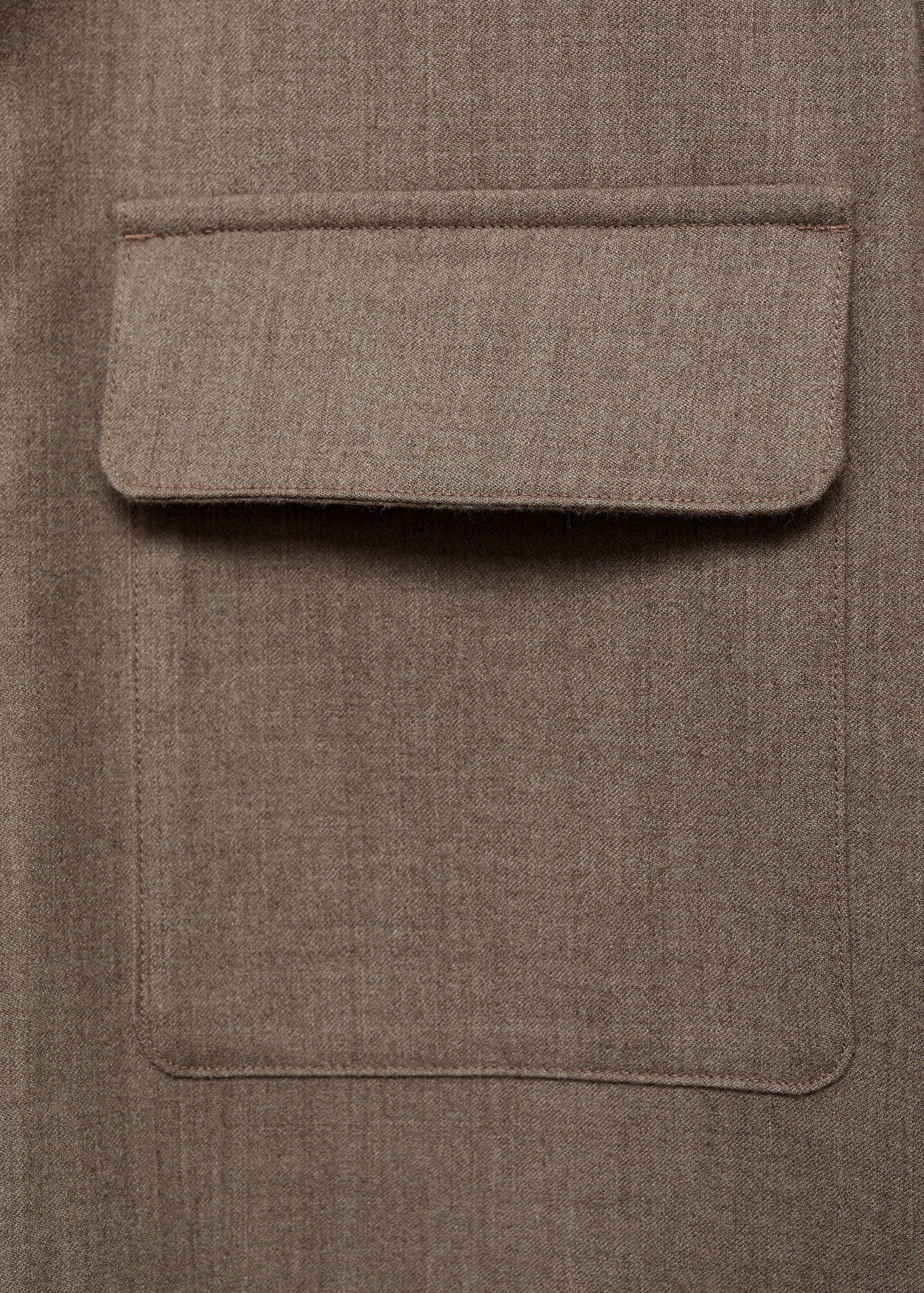 Camisa 100% lana bolsillos - Detalle del artículo 0