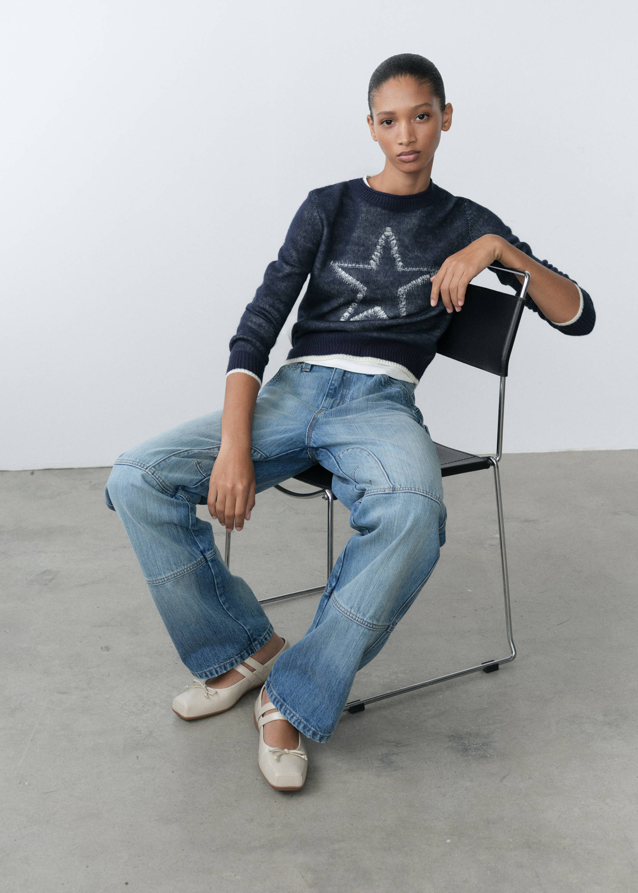 Star knitted sweater - Details of the article 2