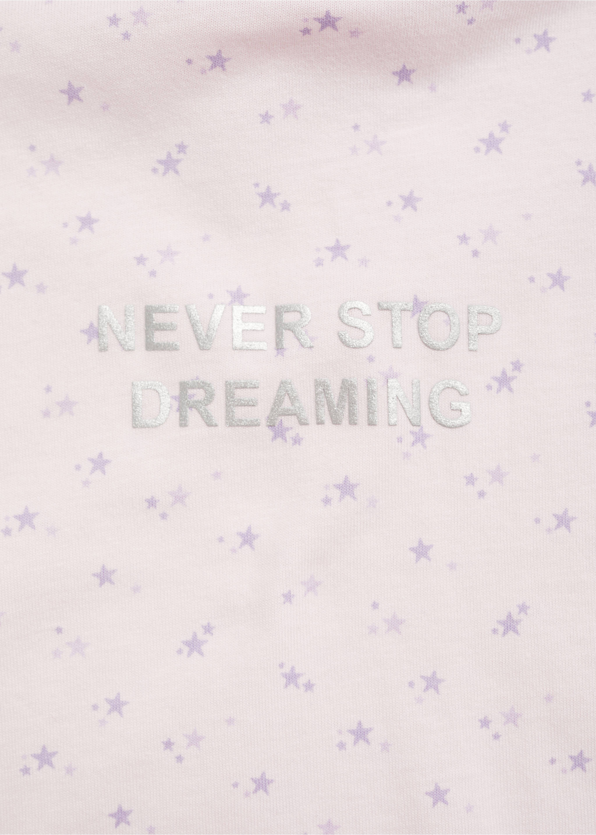 Langer, bedruckter Pyjama - Detail des Artikels 0, Helllila/Pastelllila. Ref: 77008638-00.