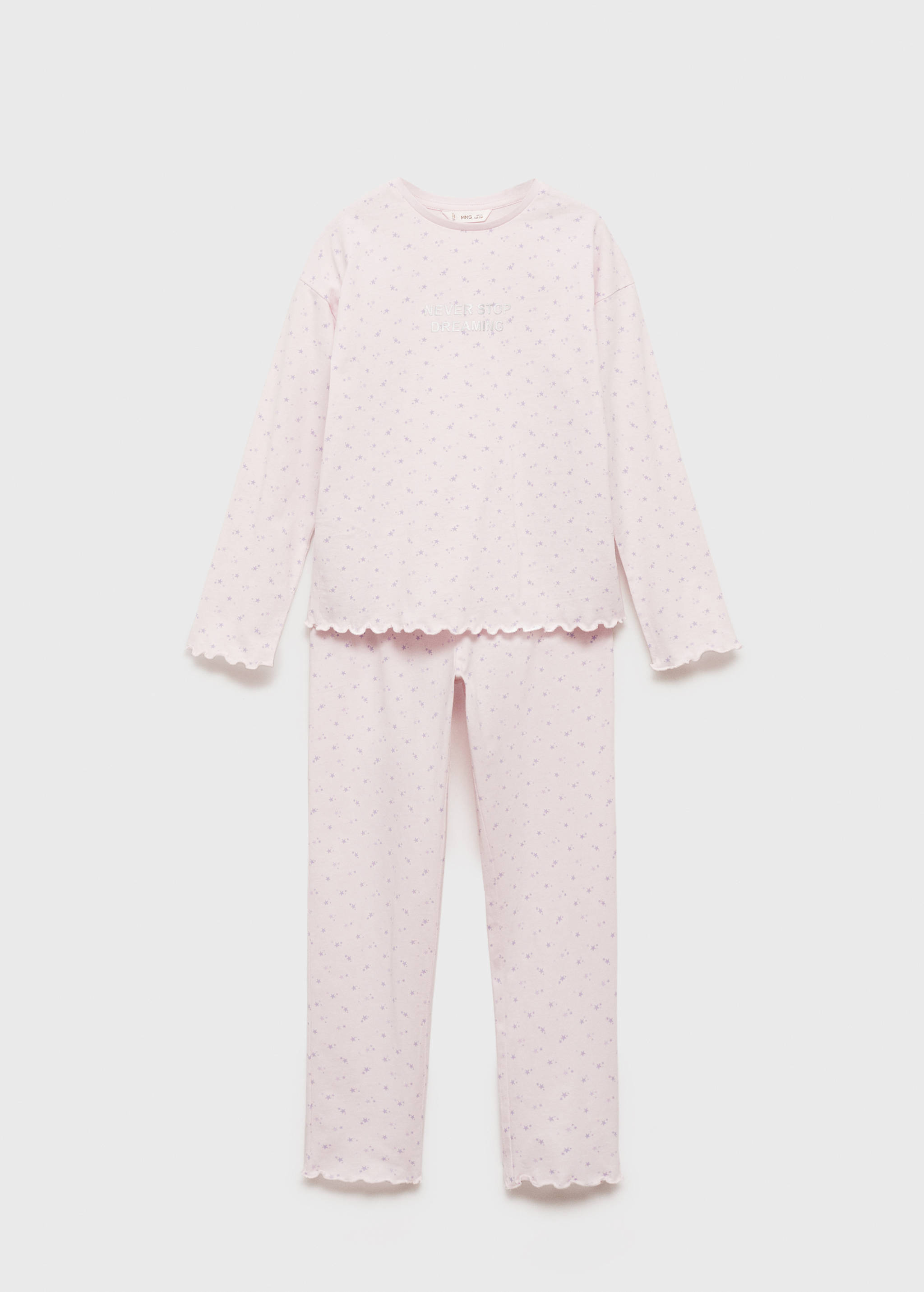Langer, bedruckter Pyjama - Artikel ohne Model