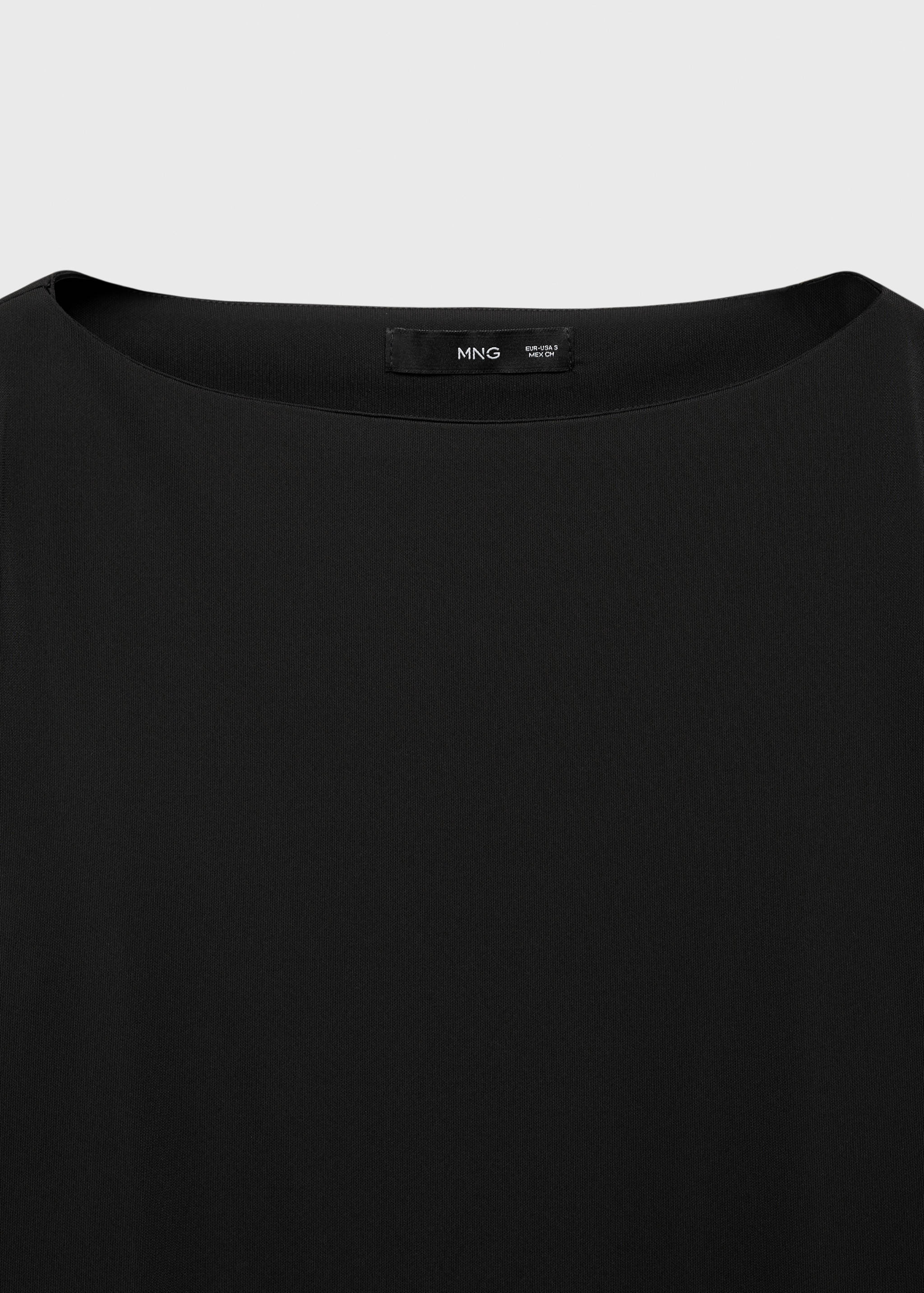 T-Shirt mit Federdetail an Ärmelabschlüssen - Detail des Artikels 0