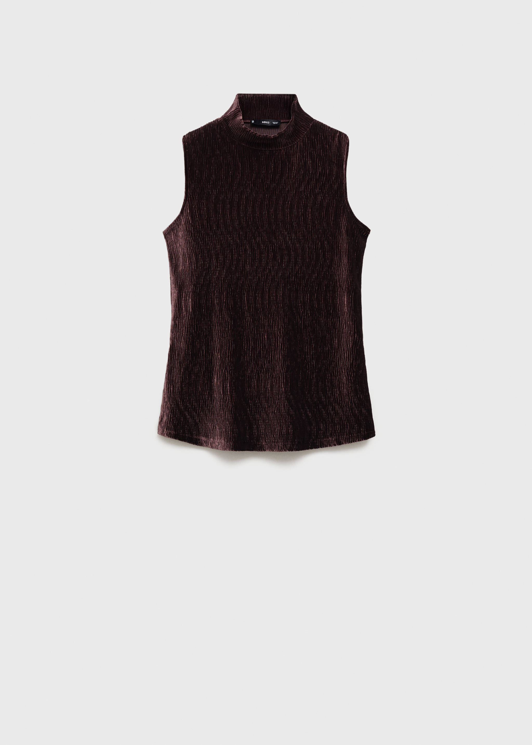 Top terciopelo cuello perkins - Artículo sin modelo
