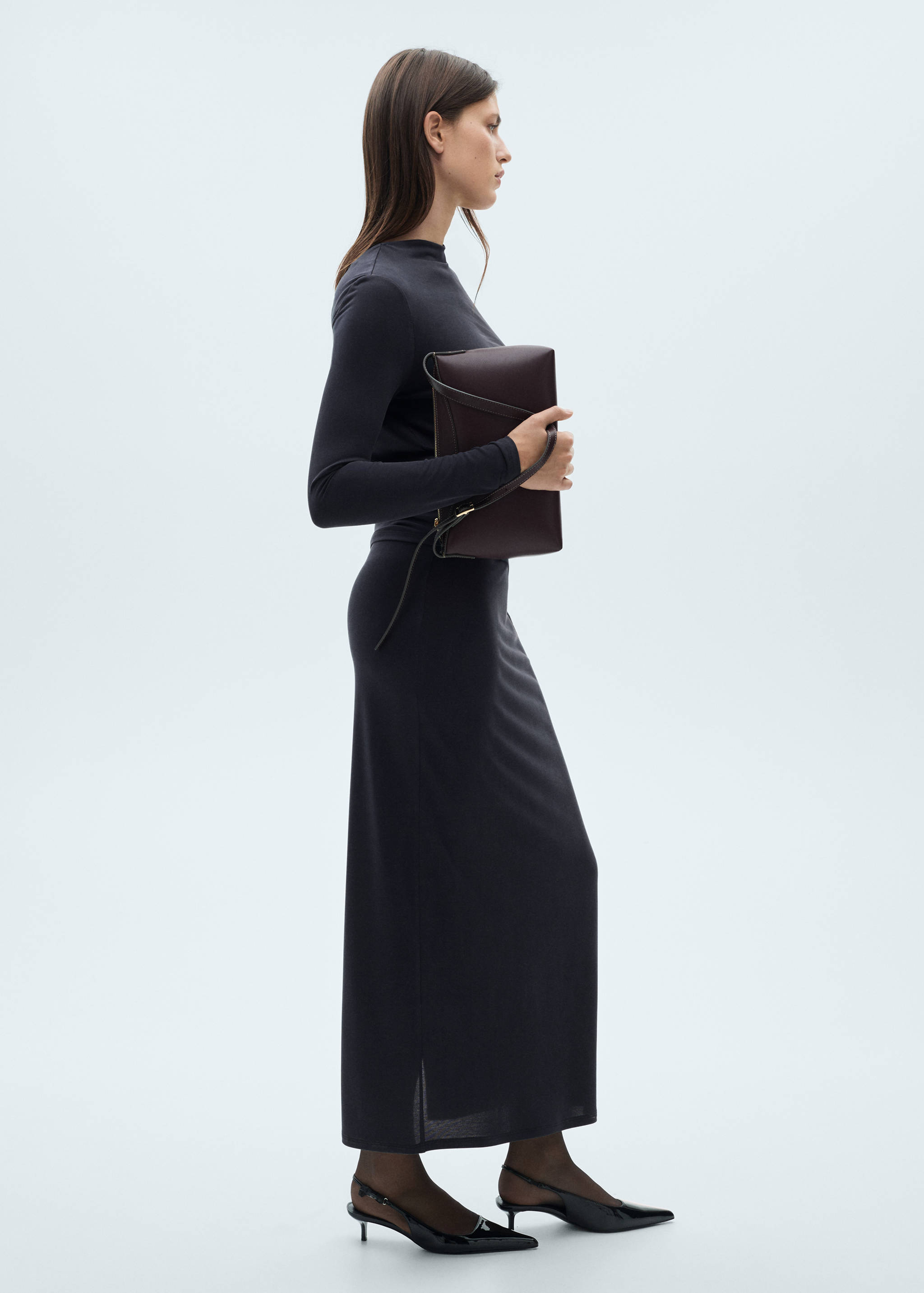 Maglietta asimmetrica maniche lunghe - Piano generale