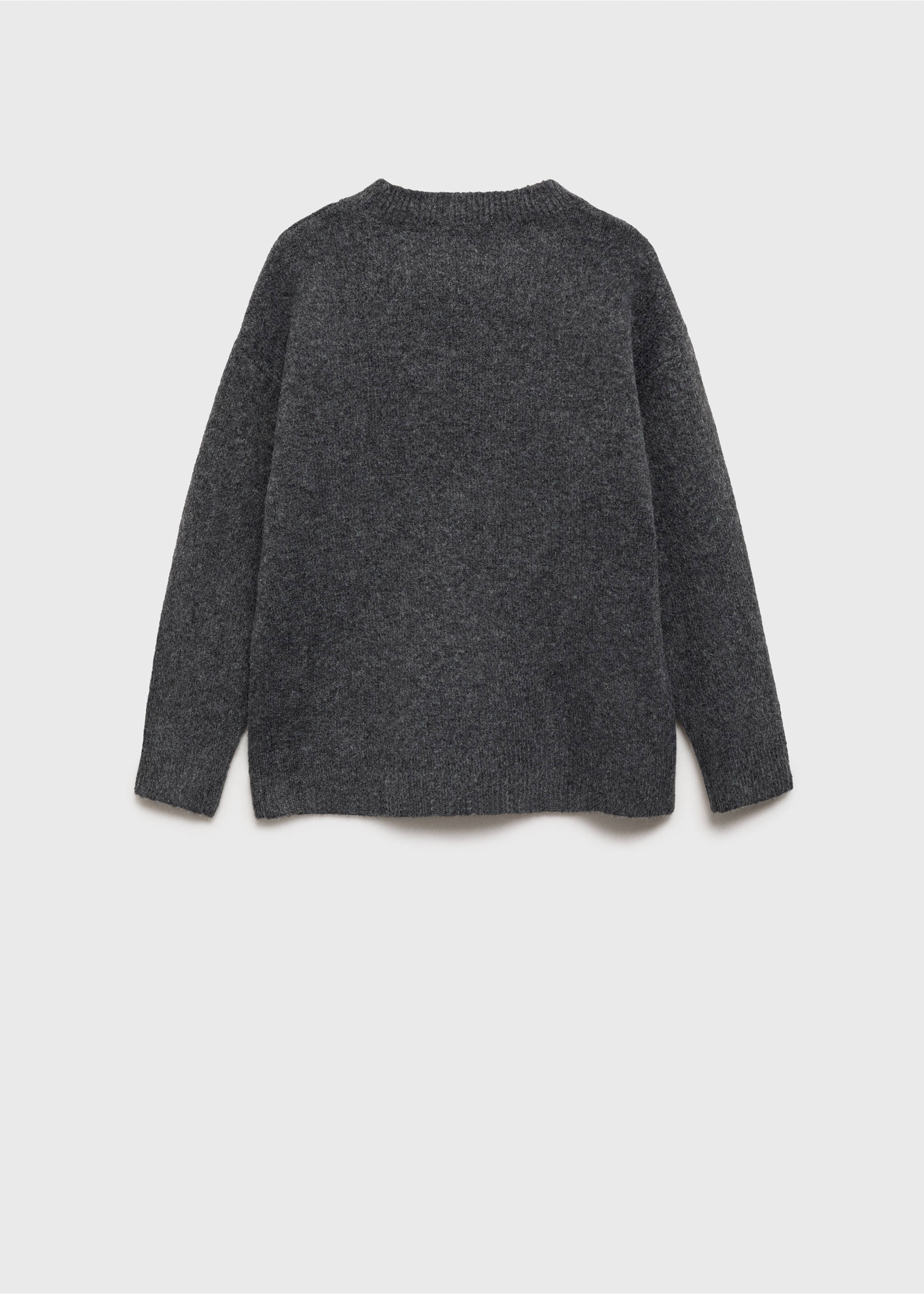 Strickpullover mit Sternenmotiv - Rückseite des Artikels, Anthrazit. Ref: 77009241-00.