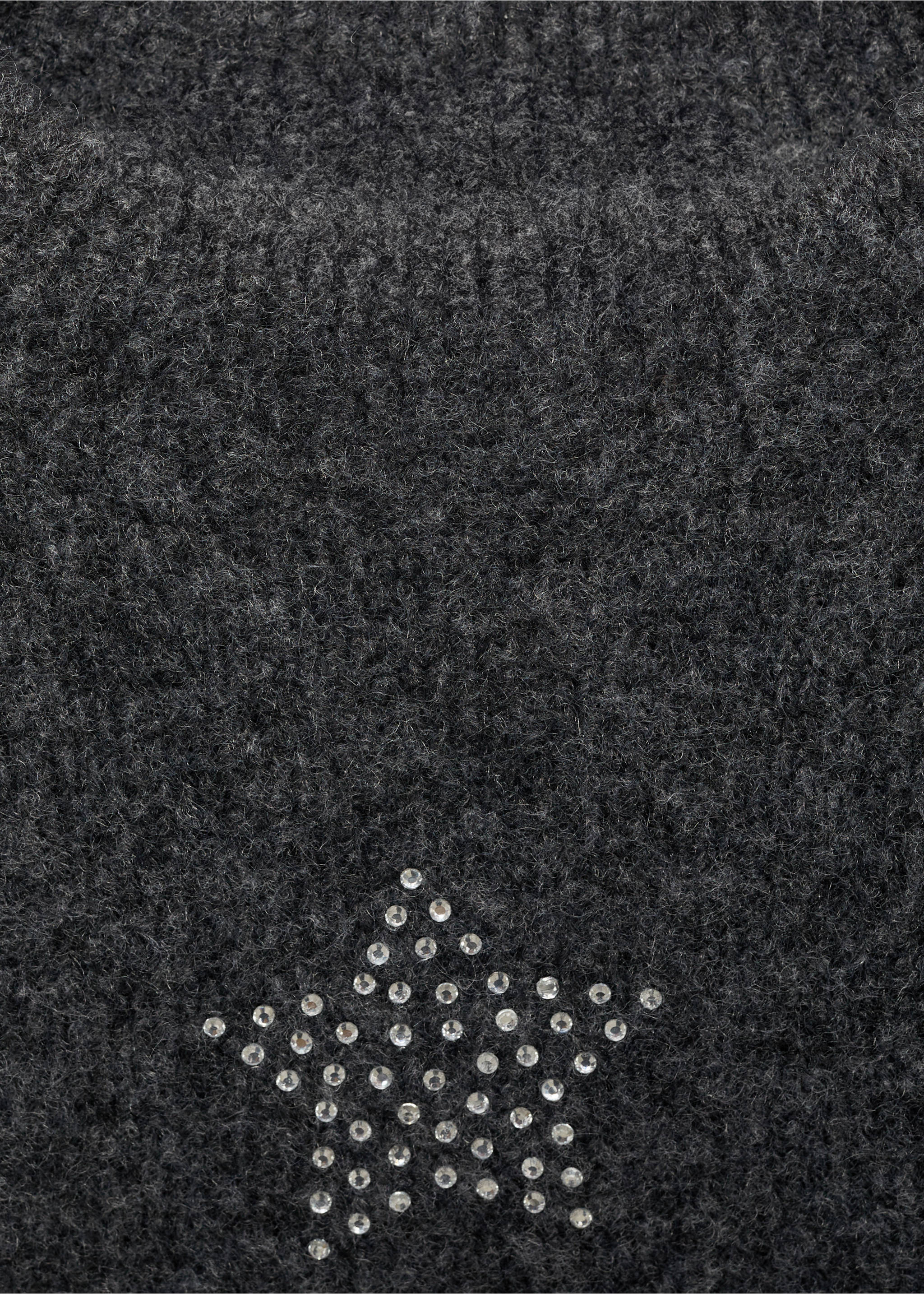 Strickpullover mit Sternenmotiv - Detail des Artikels 8, Anthrazit. Ref: 77009241-00.