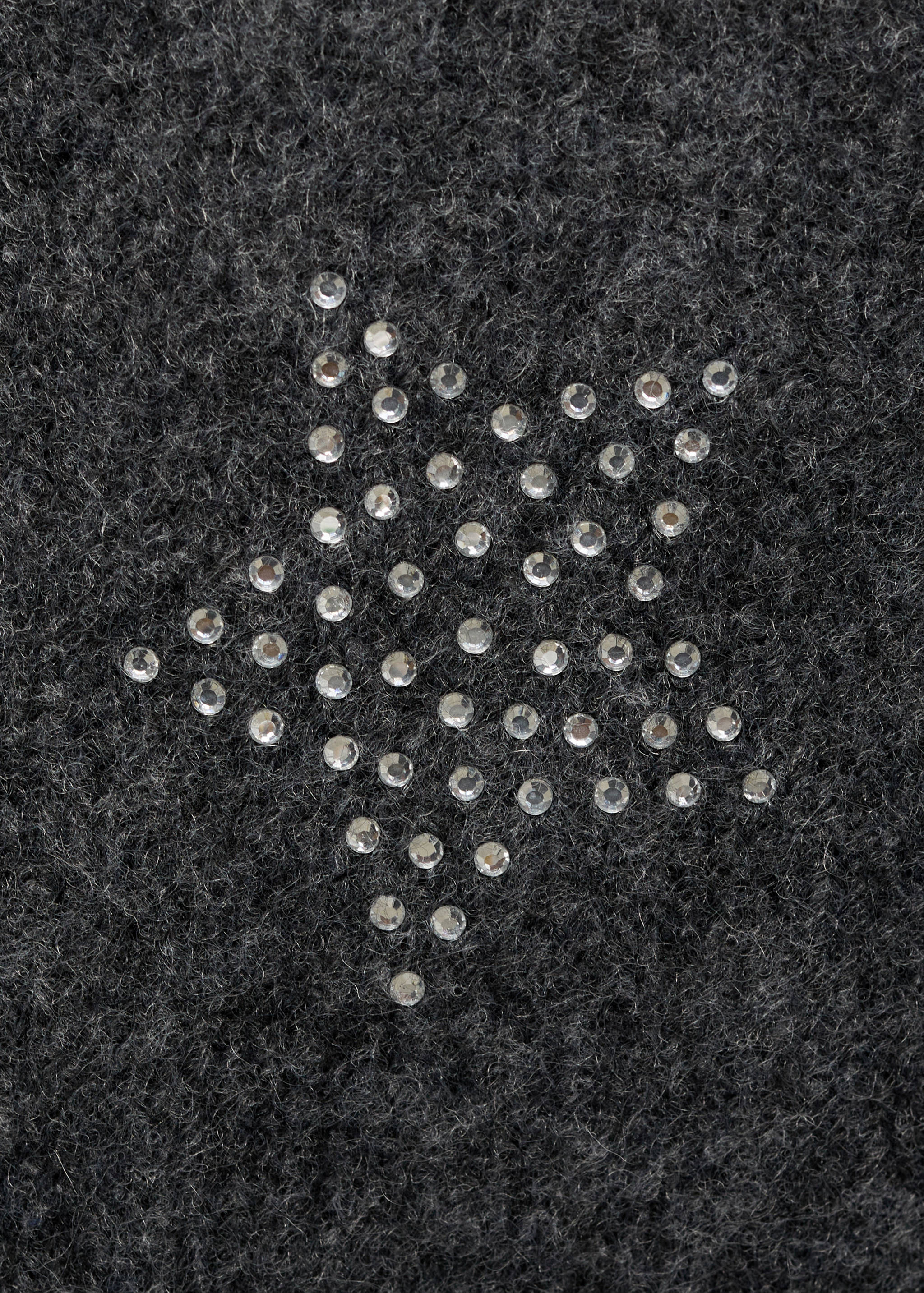 Strickpullover mit Sternenmotiv - Detail des Artikels 0, Anthrazit. Ref: 77009241-00.