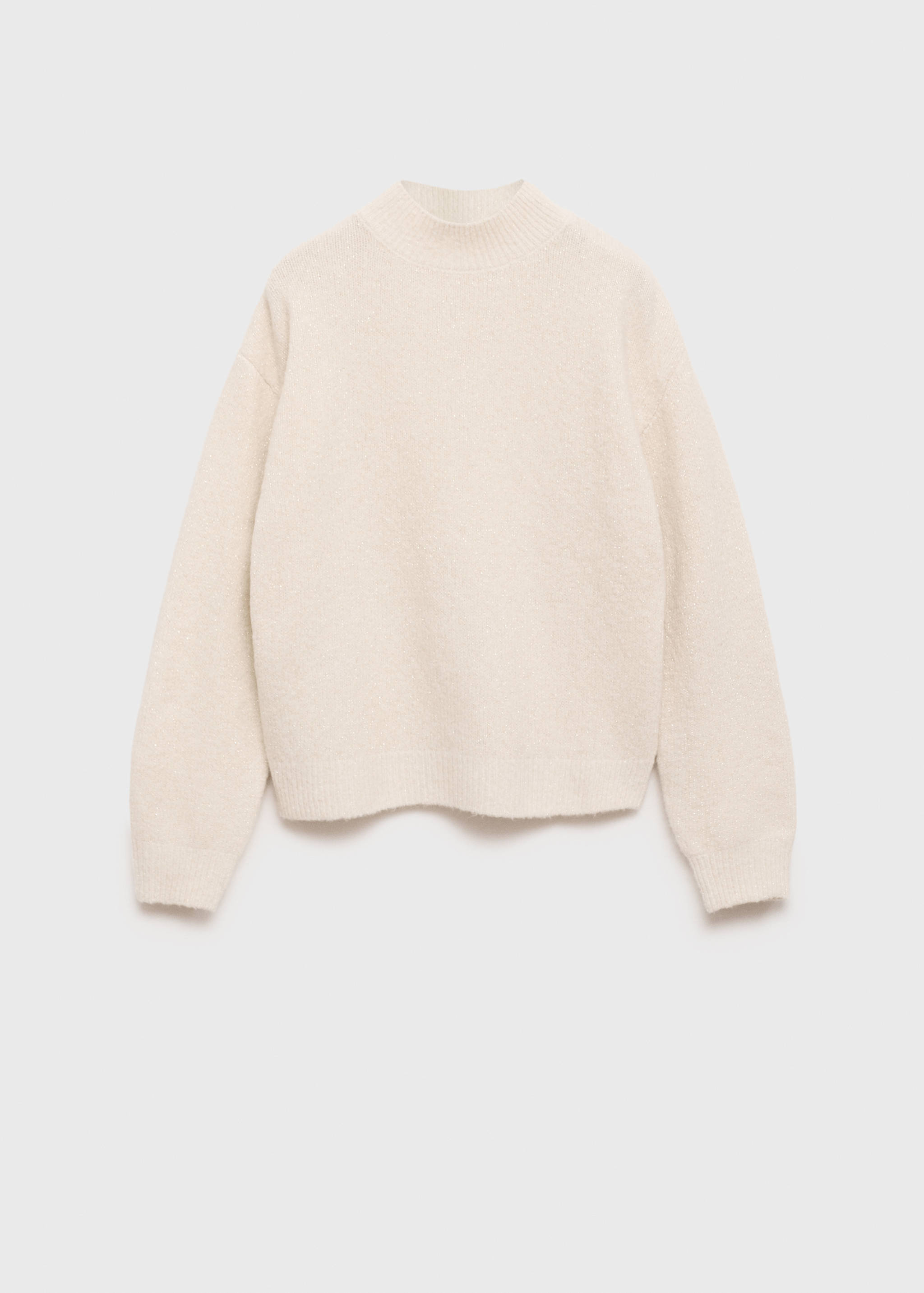 Knitted sweater with perkins neck - Article without model