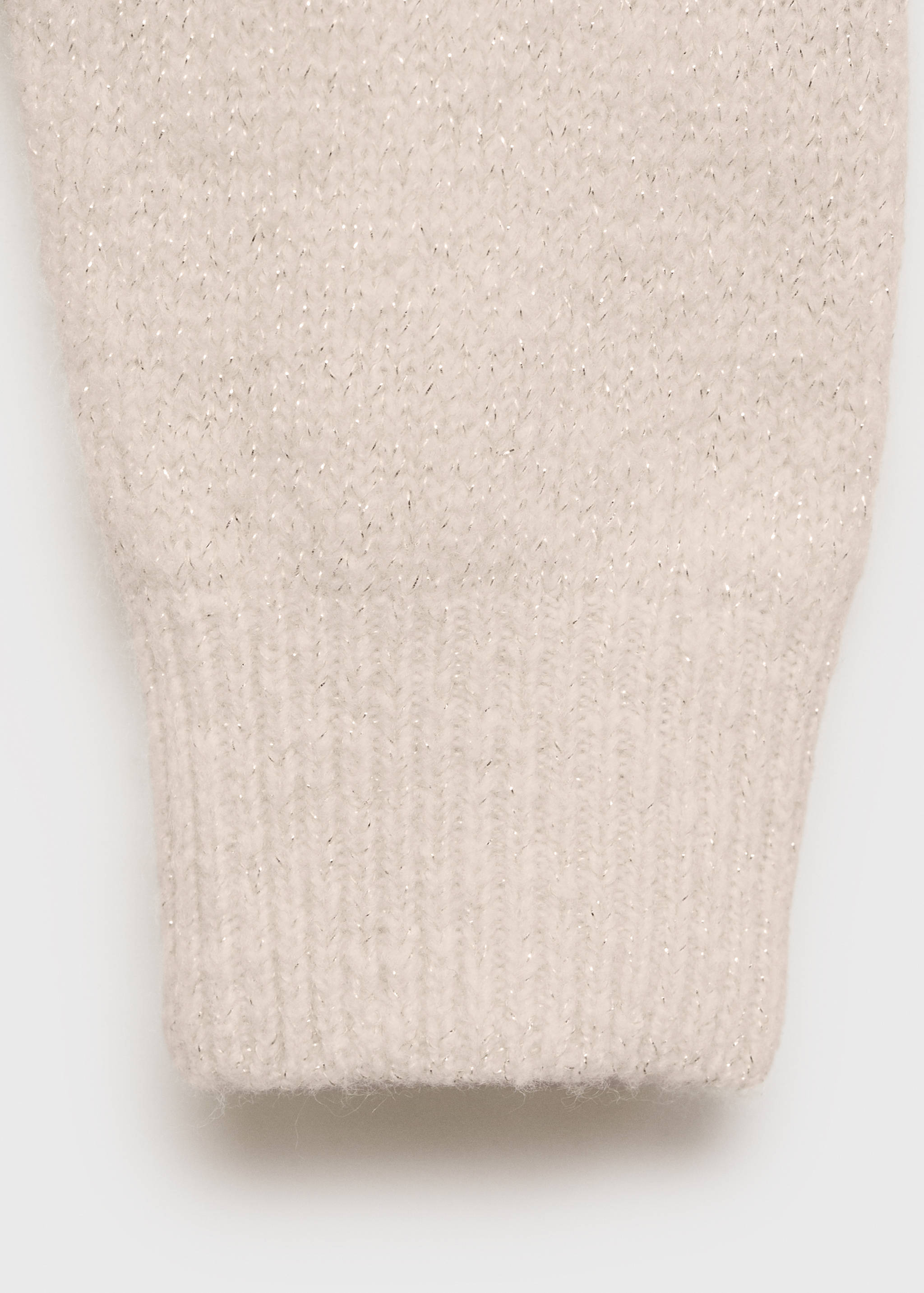 Knitted sweater with perkins neck - Details of the article 0