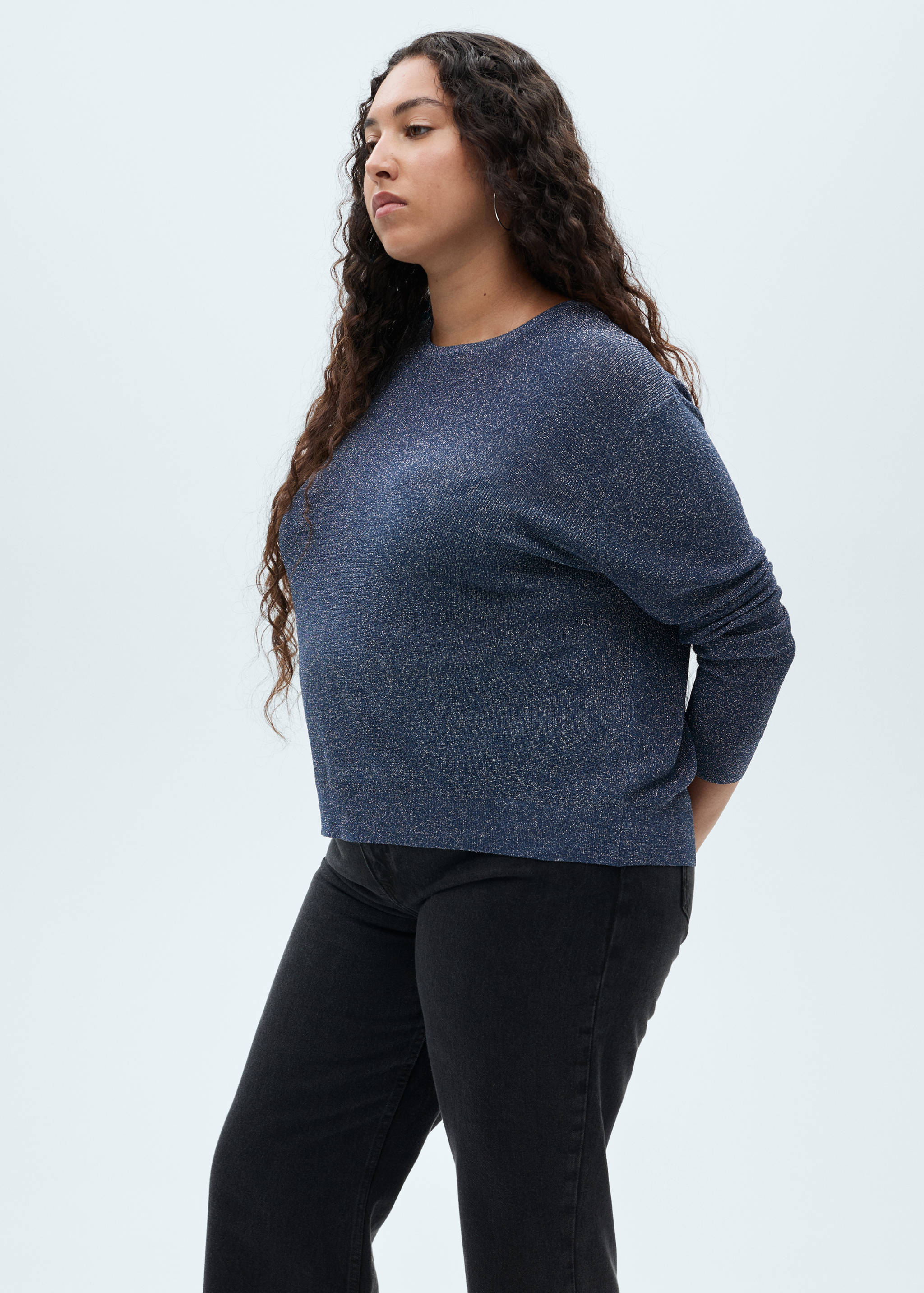 Crewneck lurex sweater - Details of the article 5