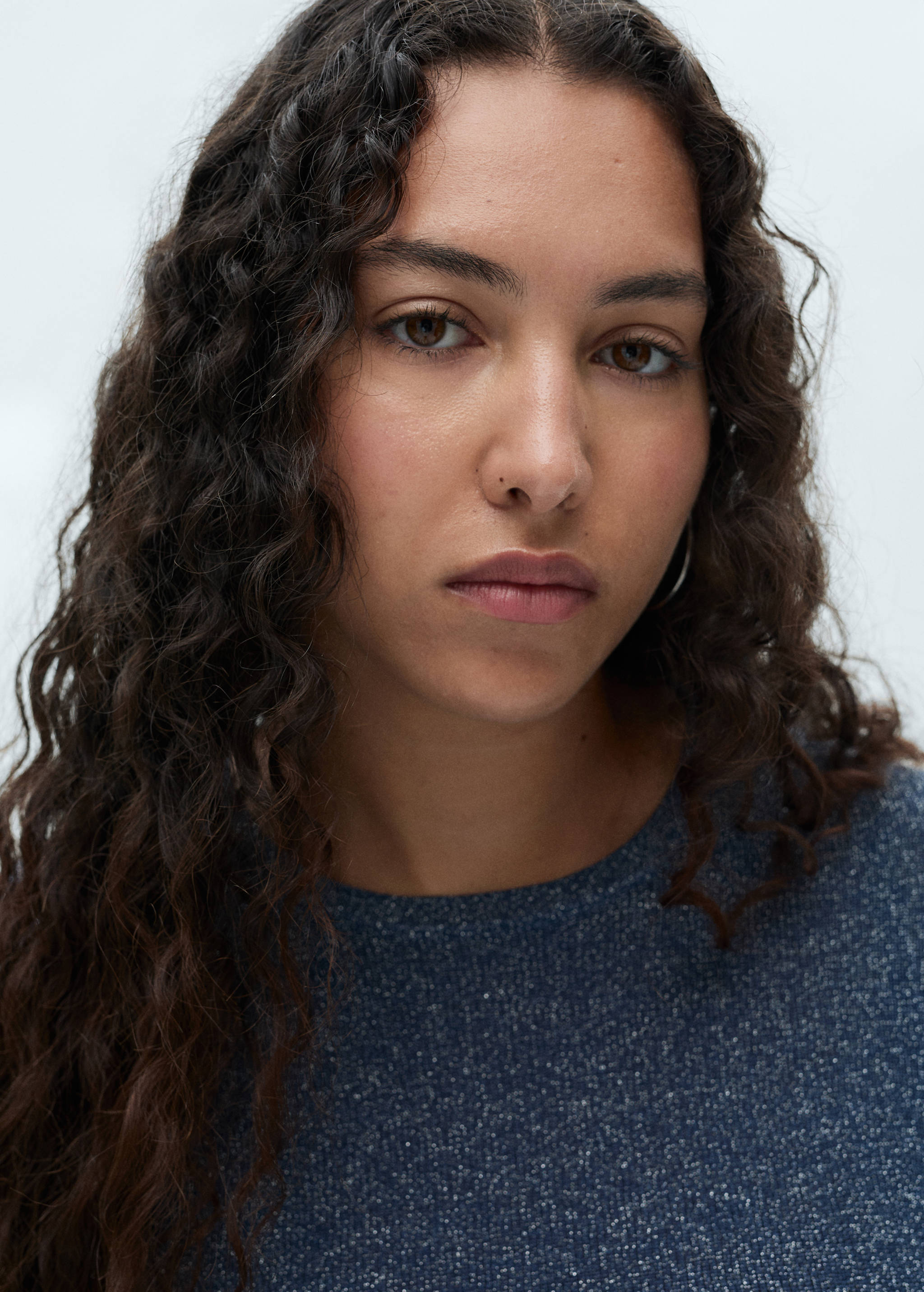 Crewneck lurex sweater - Details of the article 4