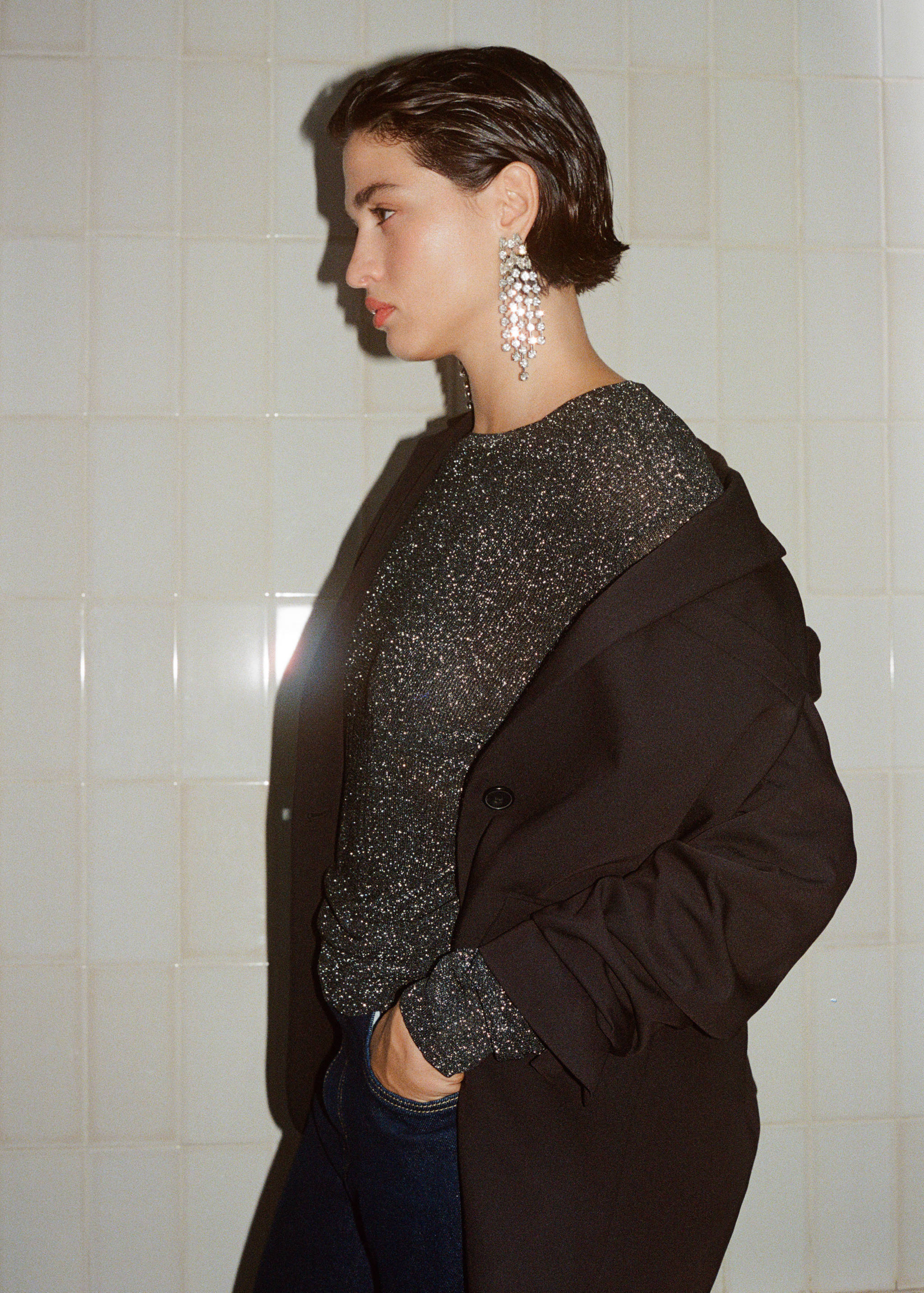 Jersey lúrex cuello redondo - Detalle del artículo 6