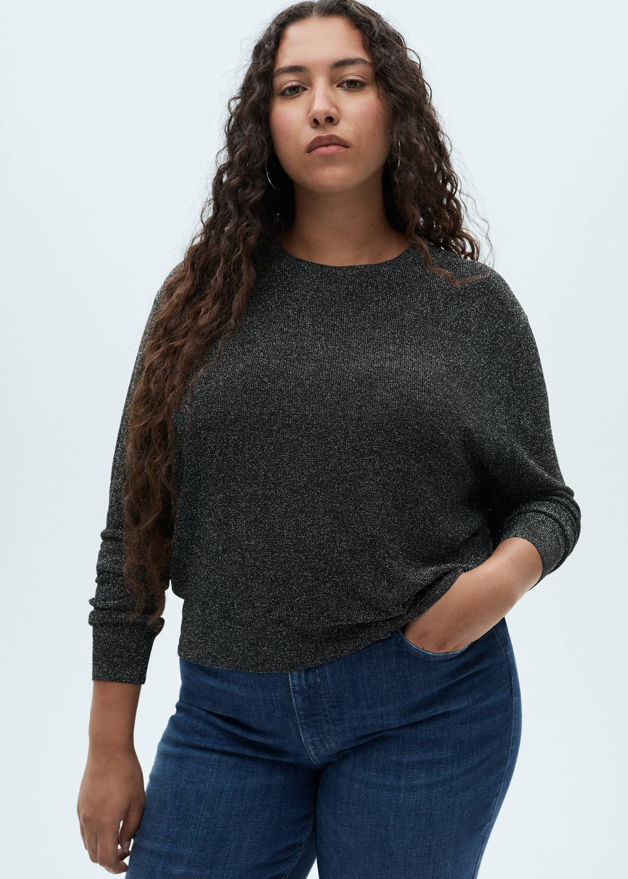 Jersey lúrex cuello redondo - Detalle del artículo 5