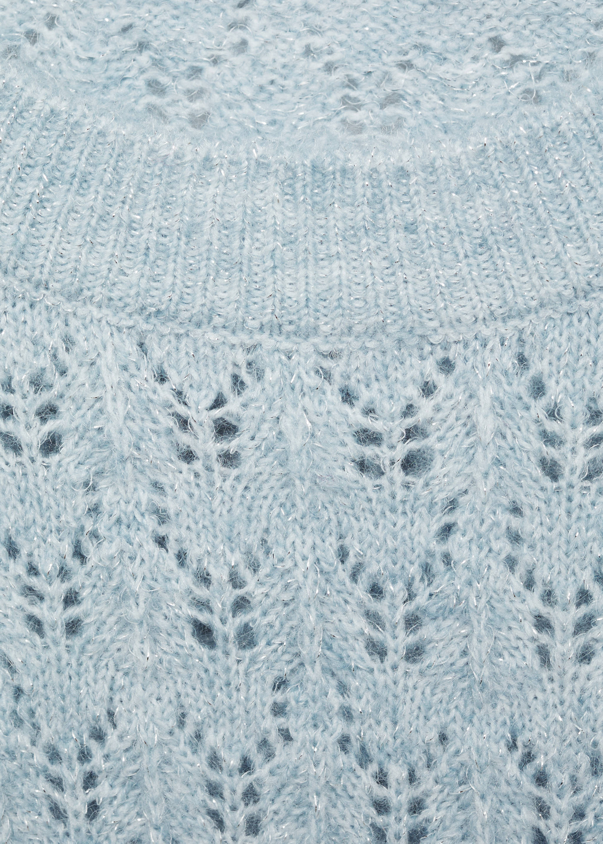 Lochstrick-Pullover mit Lurexdetails - Detail des Artikels 8