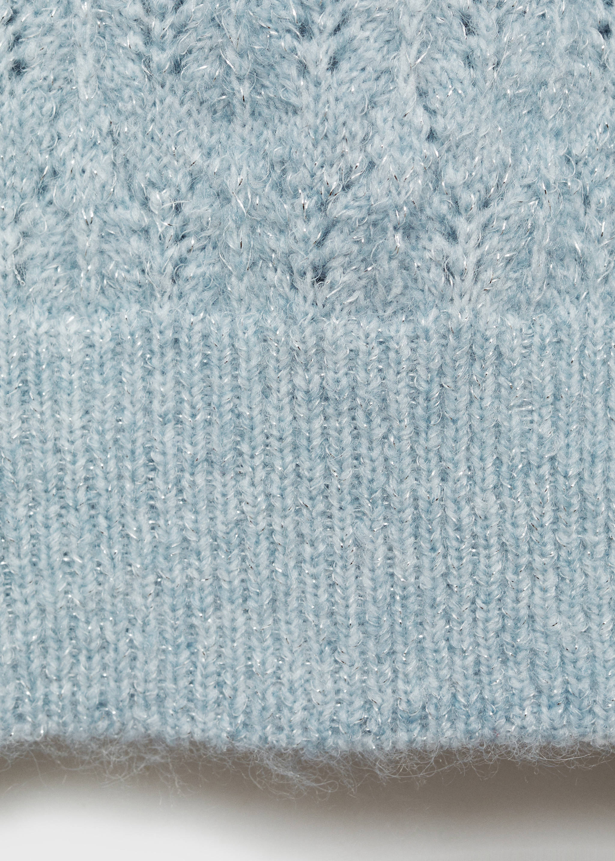 Lochstrick-Pullover mit Lurexdetails - Detail des Artikels 0