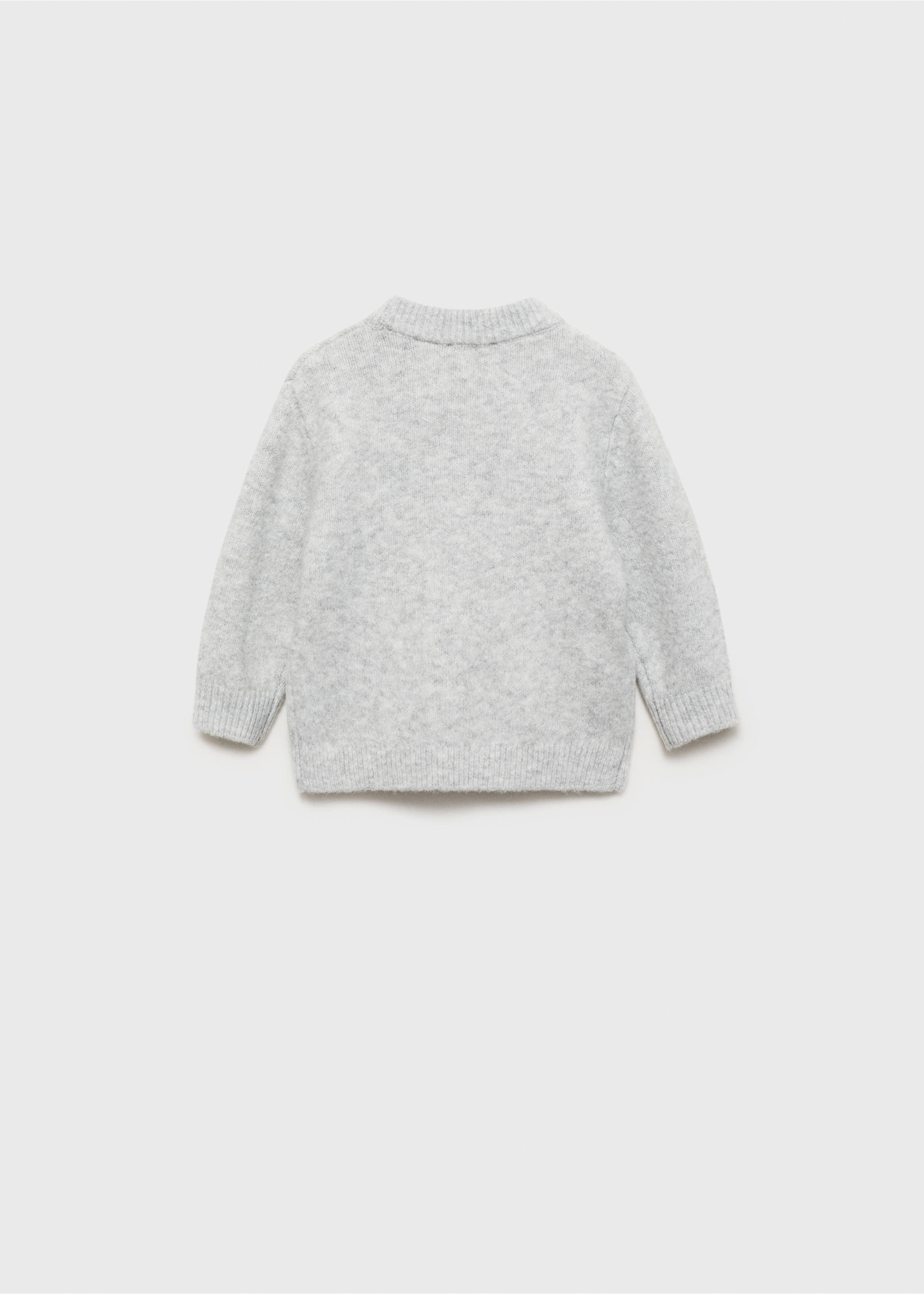 Pull-over étoiles sequins - Verso de l’article, Gris chiné clair. Ref: 77009246-00.