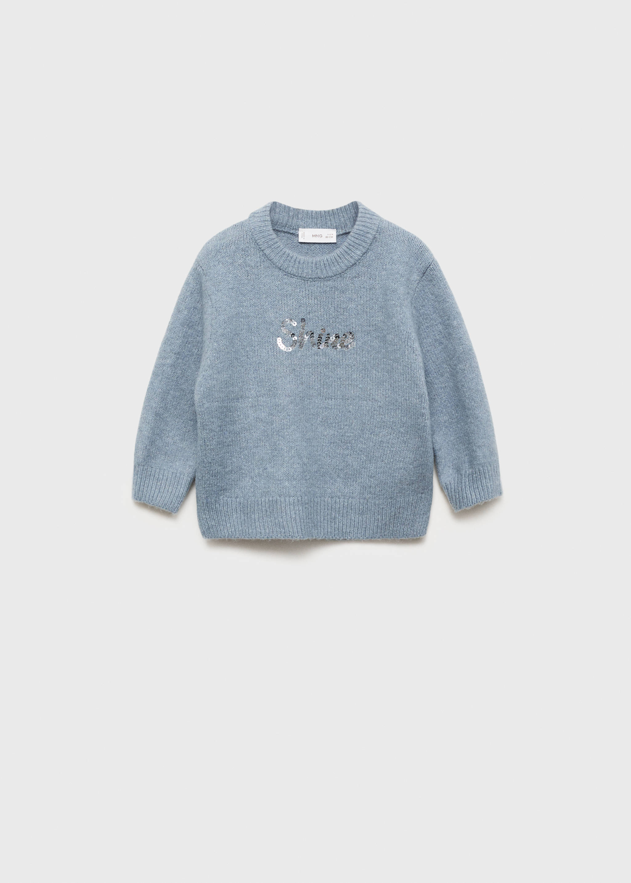 Sequin message sweater - Article without model