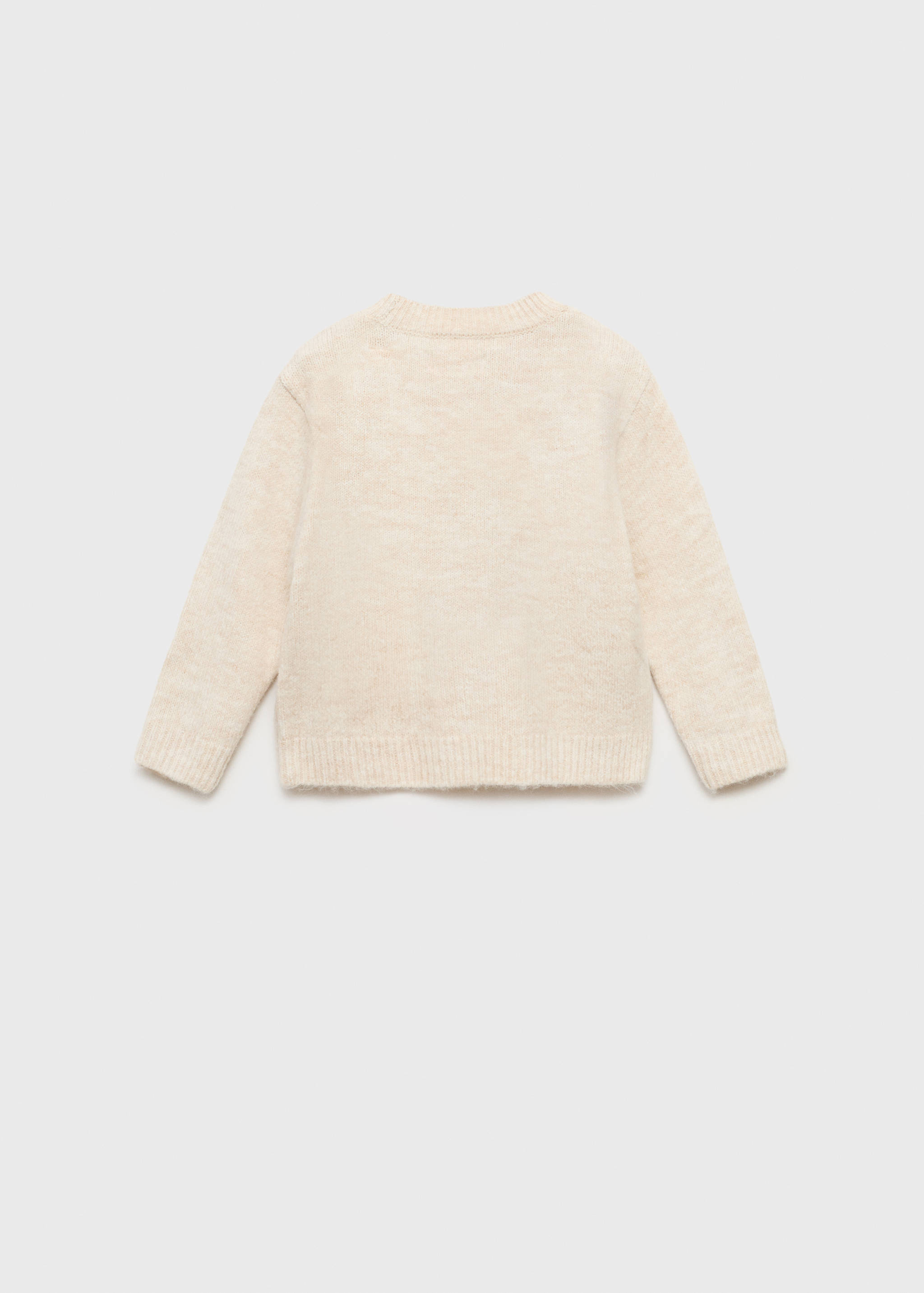 Reindeer print knitted sweater - Reverse of the article