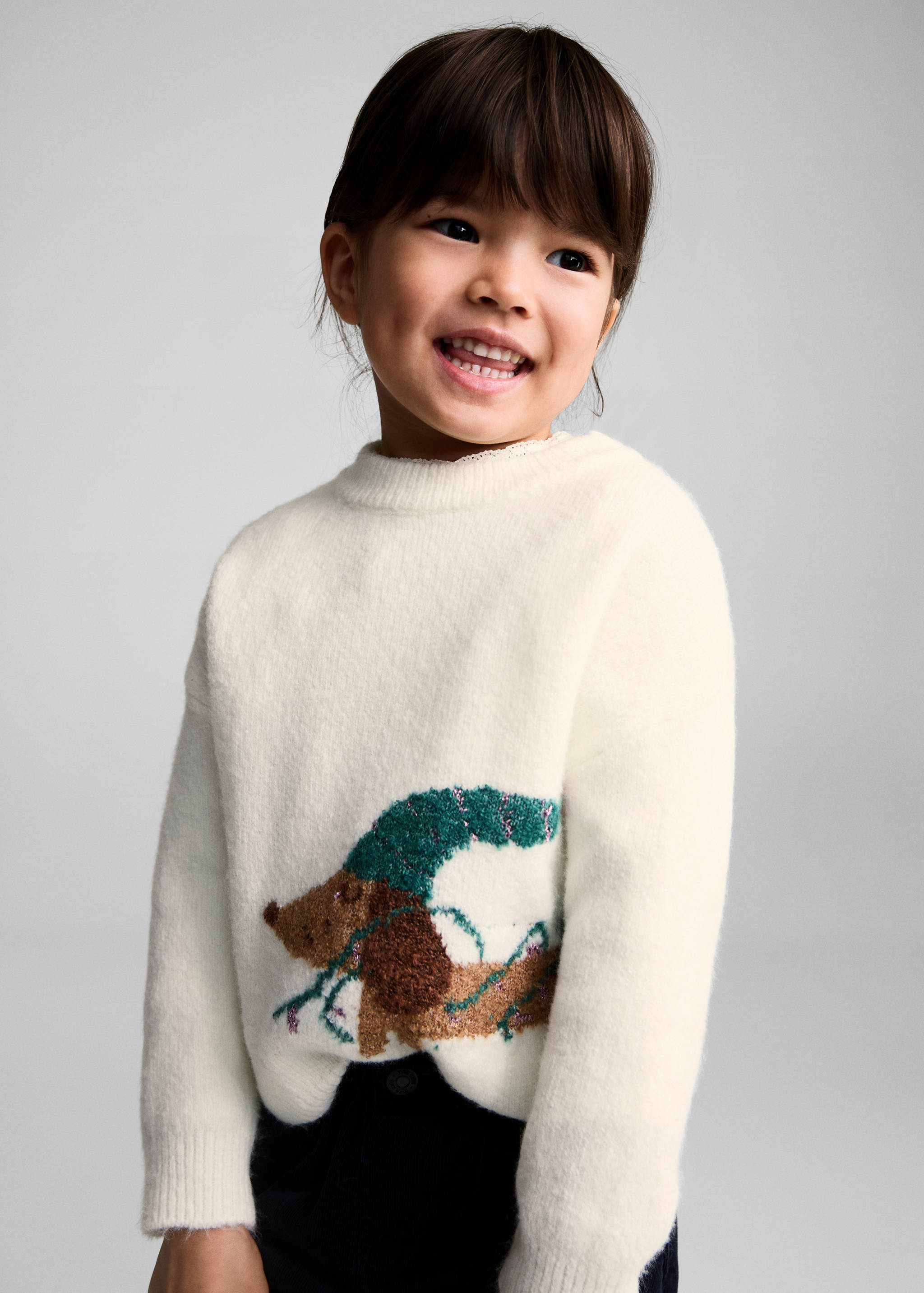 Doggy knit sweater - Medium plane