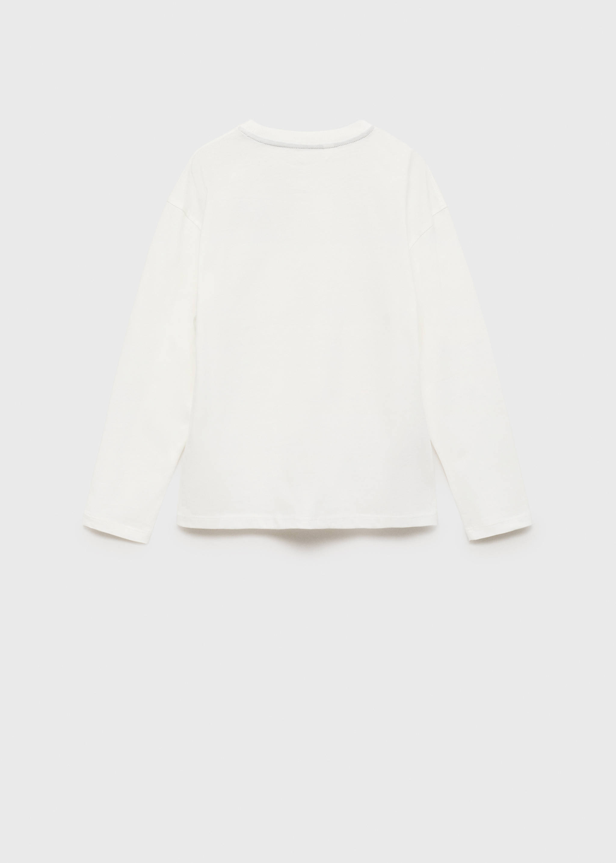 Baumwoll-T-Shirt mit besticktem Detail - Rückseite des Artikels