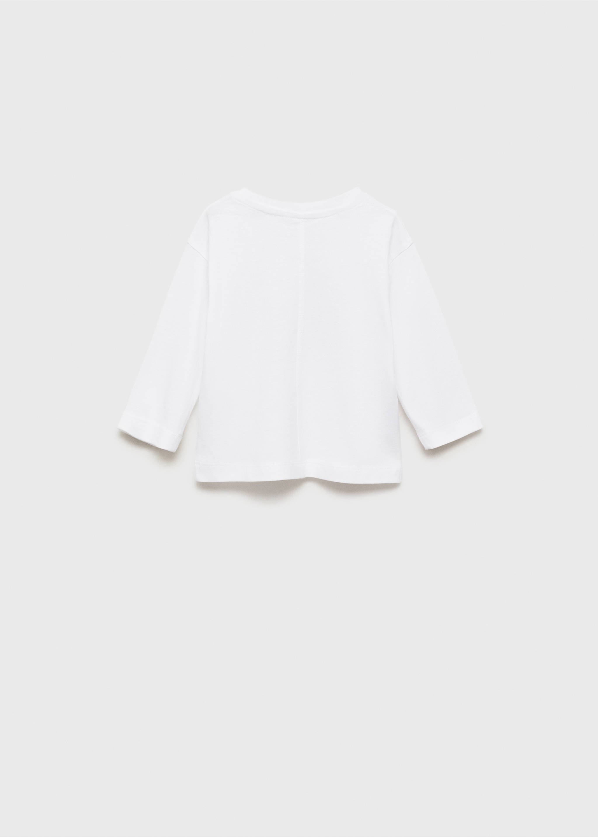 Μπλούζα χριστουγεννιάτικο σχέδιο - Πίσω όψη προϊόντος, Υπόλευκο. Ref: 77009411-00.