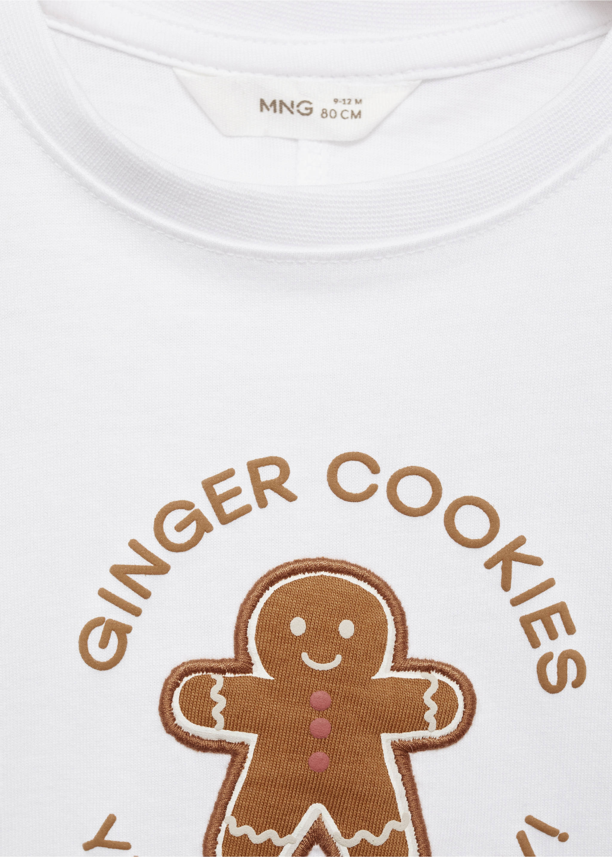 Μπλούζα χριστουγεννιάτικο σχέδιο - Λεπτομέρεια του προϊόντος 8, Υπόλευκο. Ref: 77009411-00.