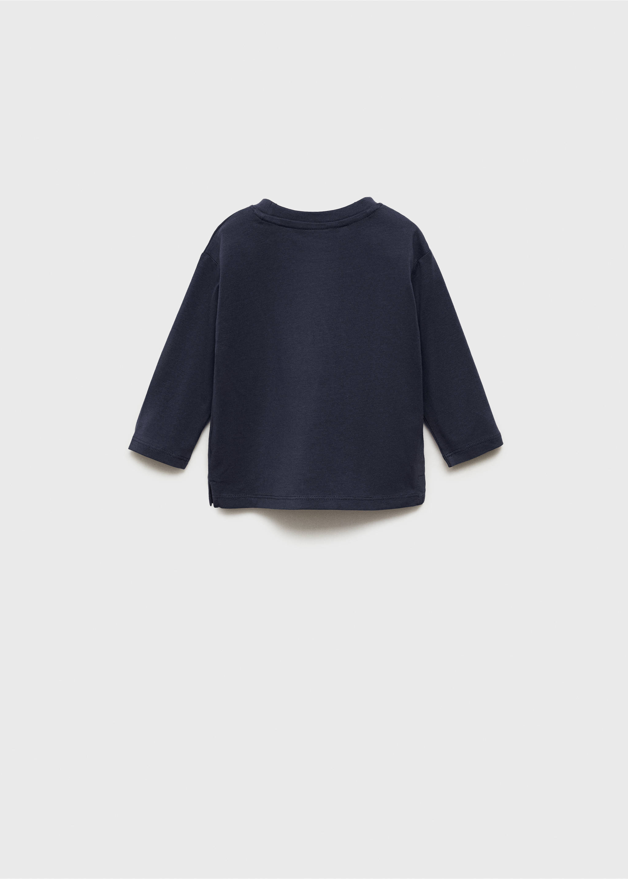 T-Shirt mit Weihnachtsmotiv - Rückseite des Artikels, Dunkles Marineblau. Ref: 77009412-00.