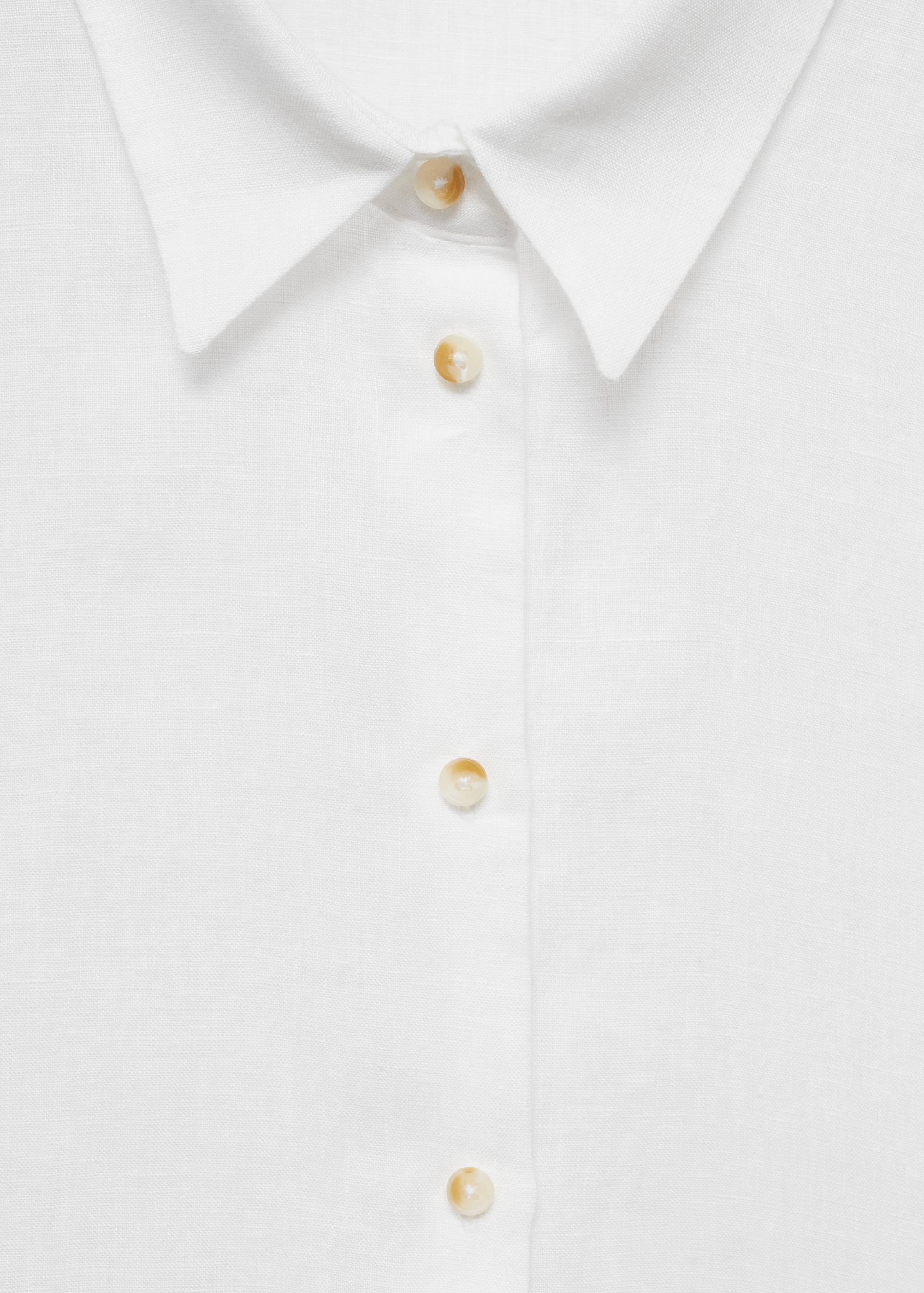 Short sleeve linen-blend shirt - Details of the article 8