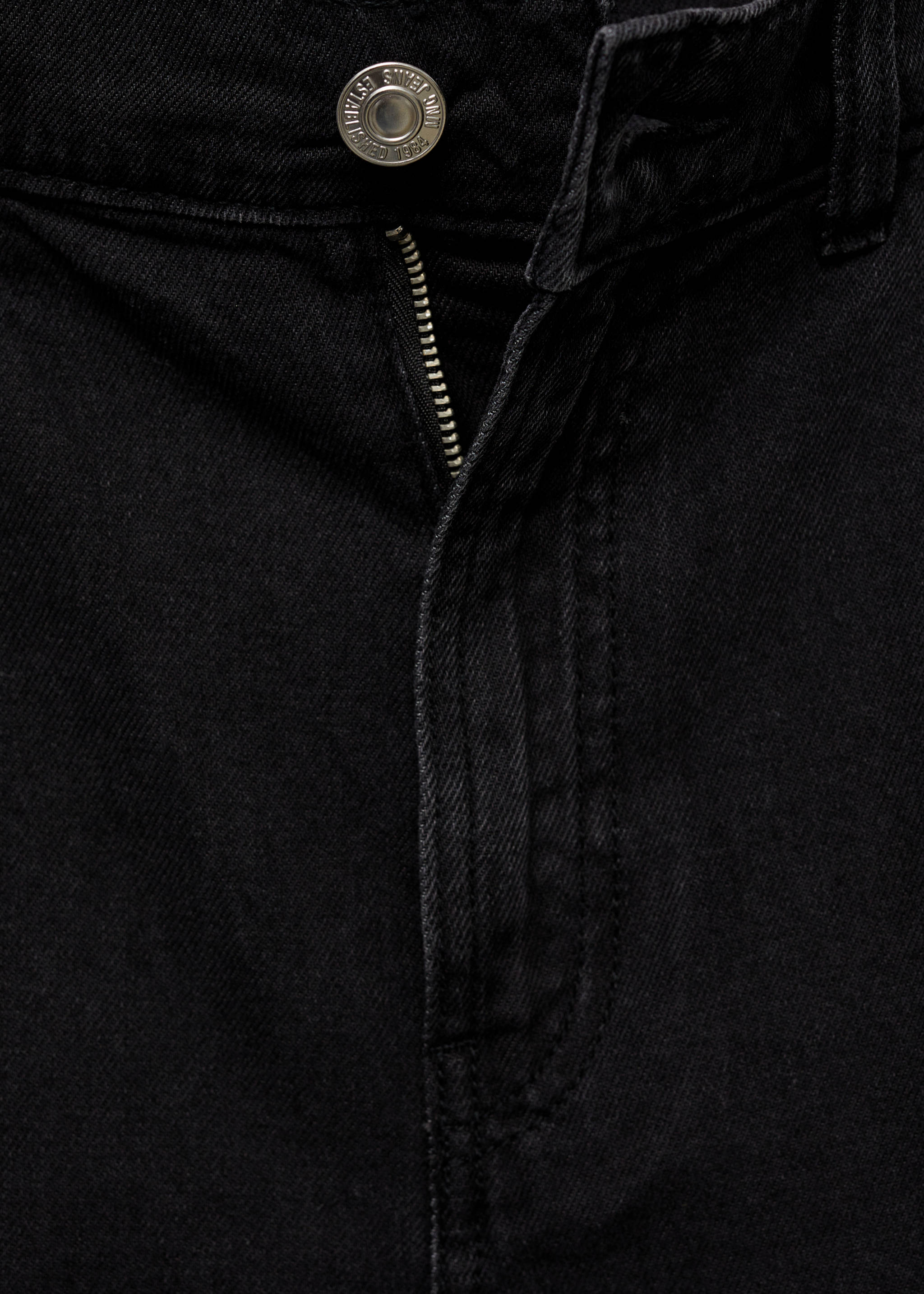 Straight-fit denim shorts - Details of the article 8