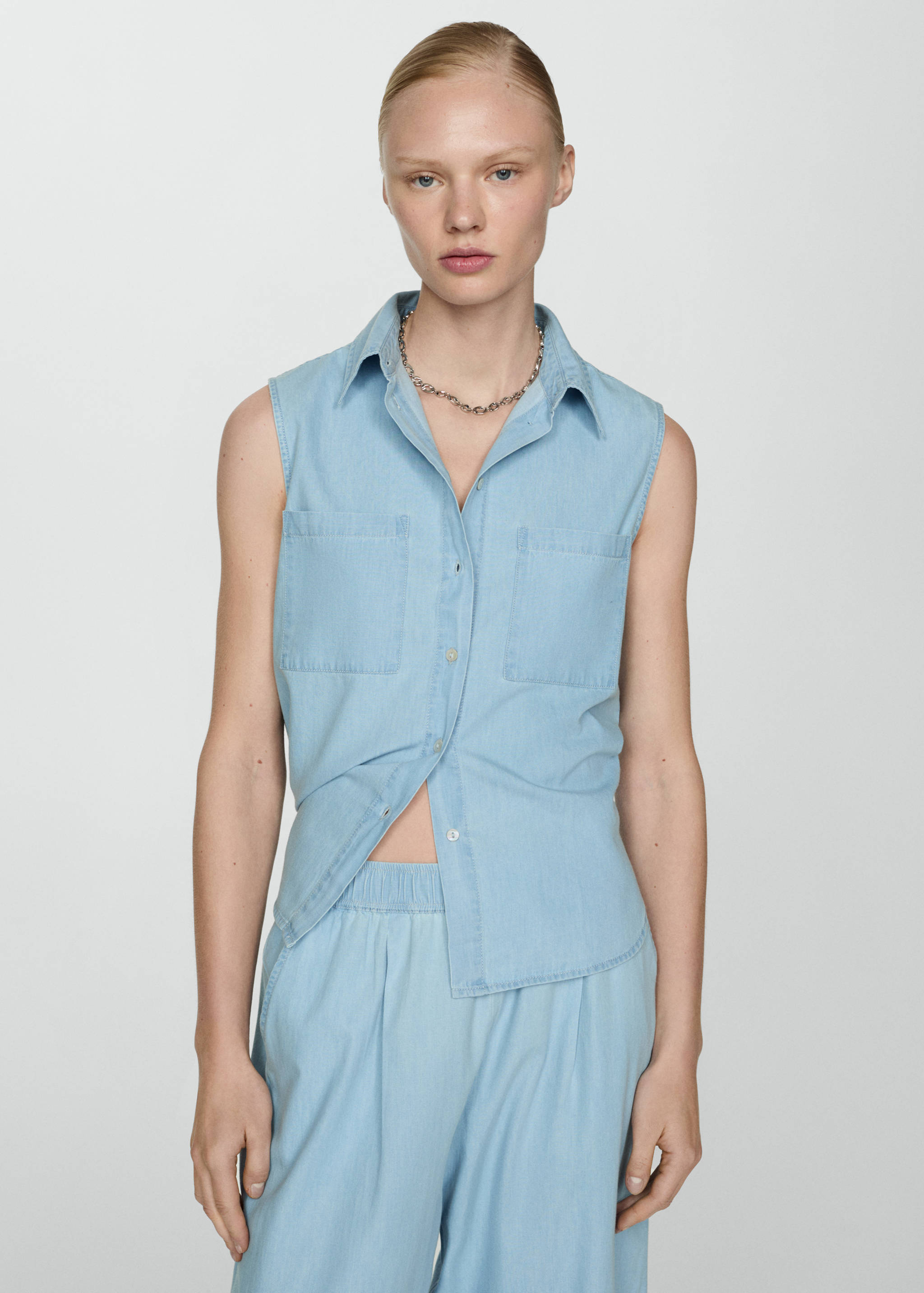 Παντελόνι βαμβάκι ριχτό - Λεπτομέρεια του προϊόντος 1