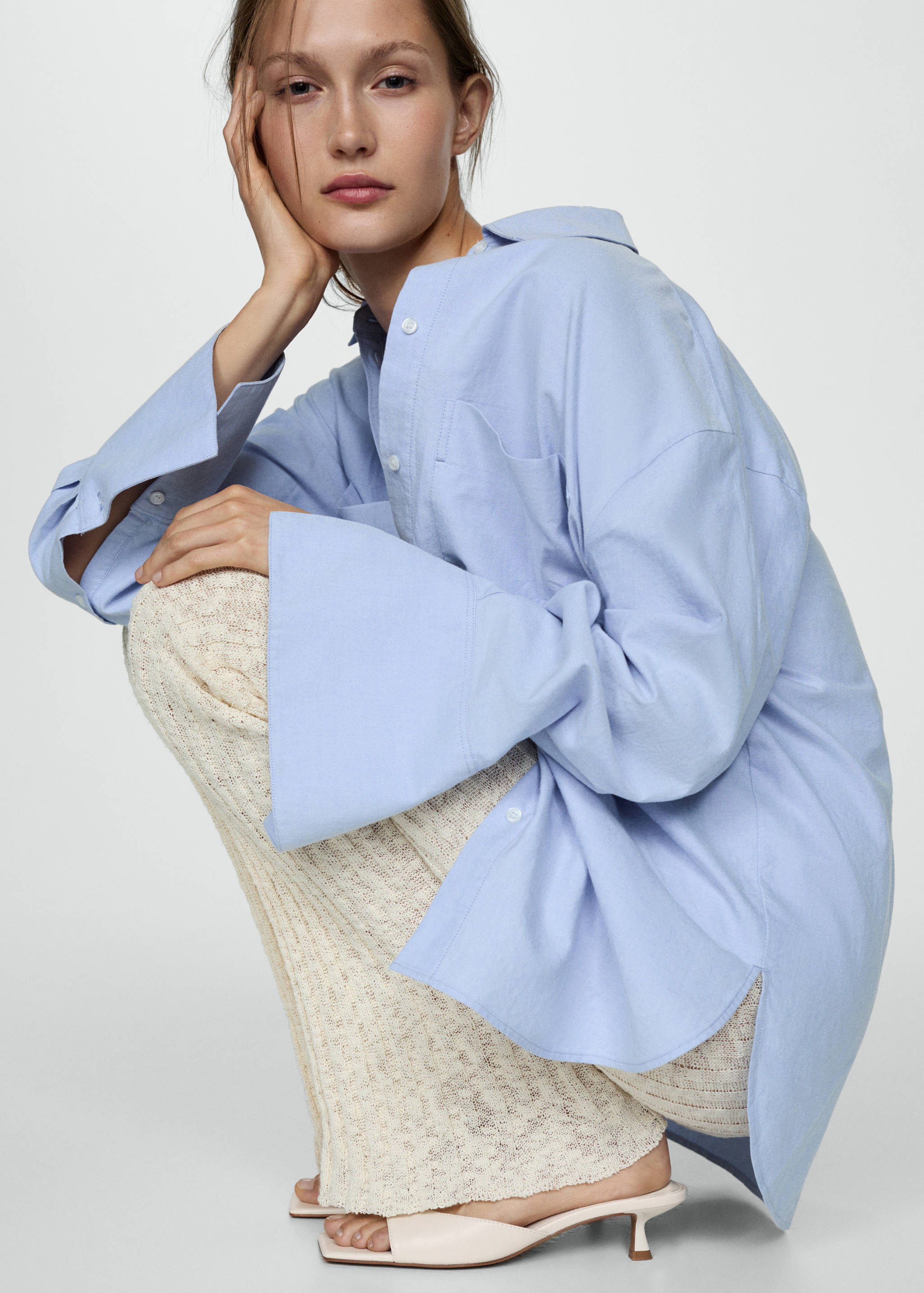 Heel non-structured sandals - General plane