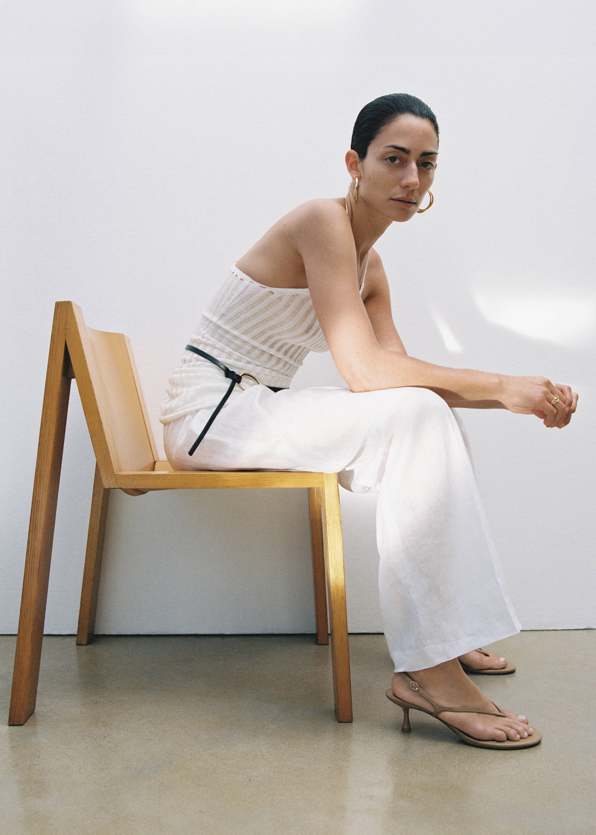 Kitten heel sandals - General plane