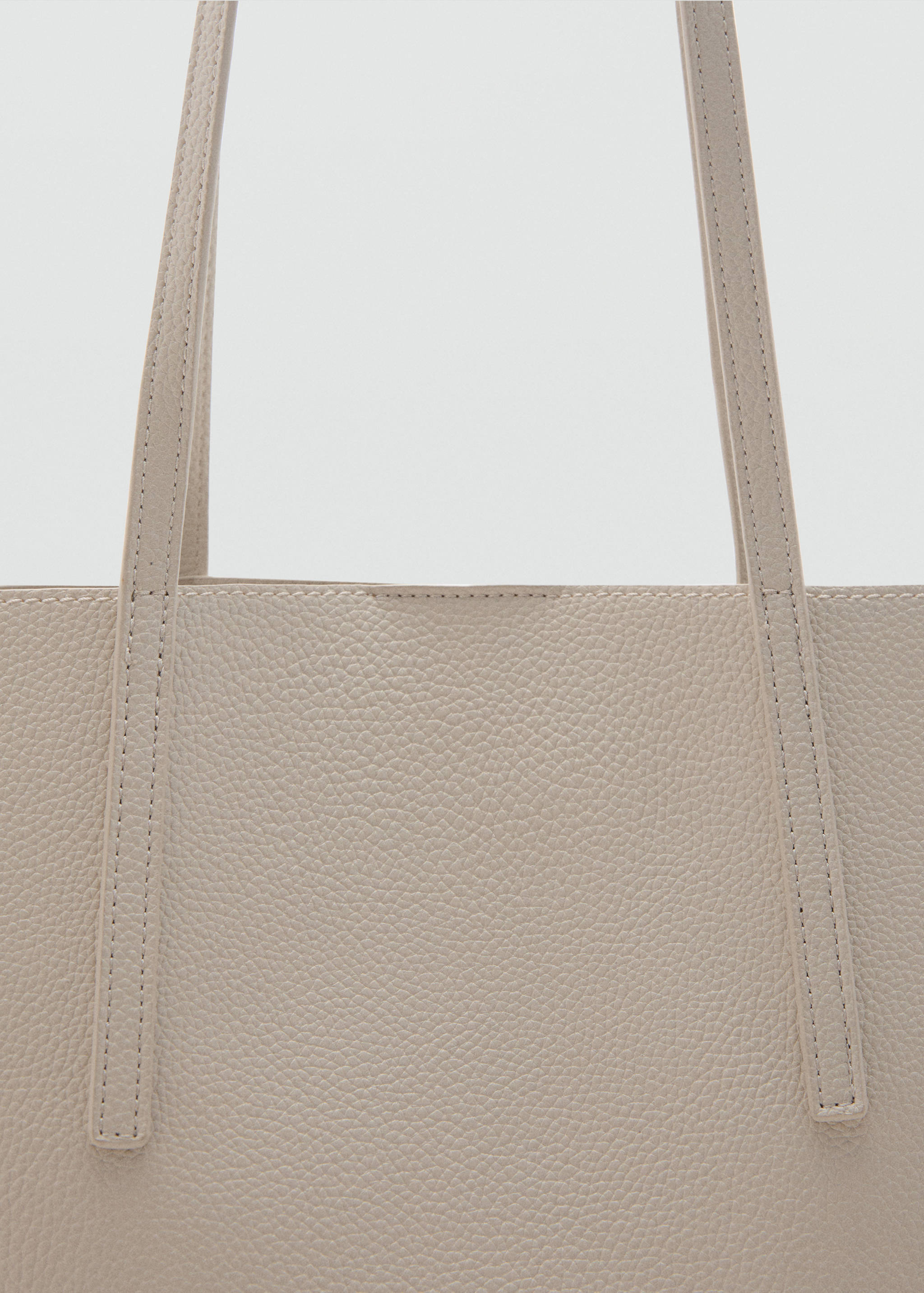 Pebbled effect shopper bag - Details of the article 1