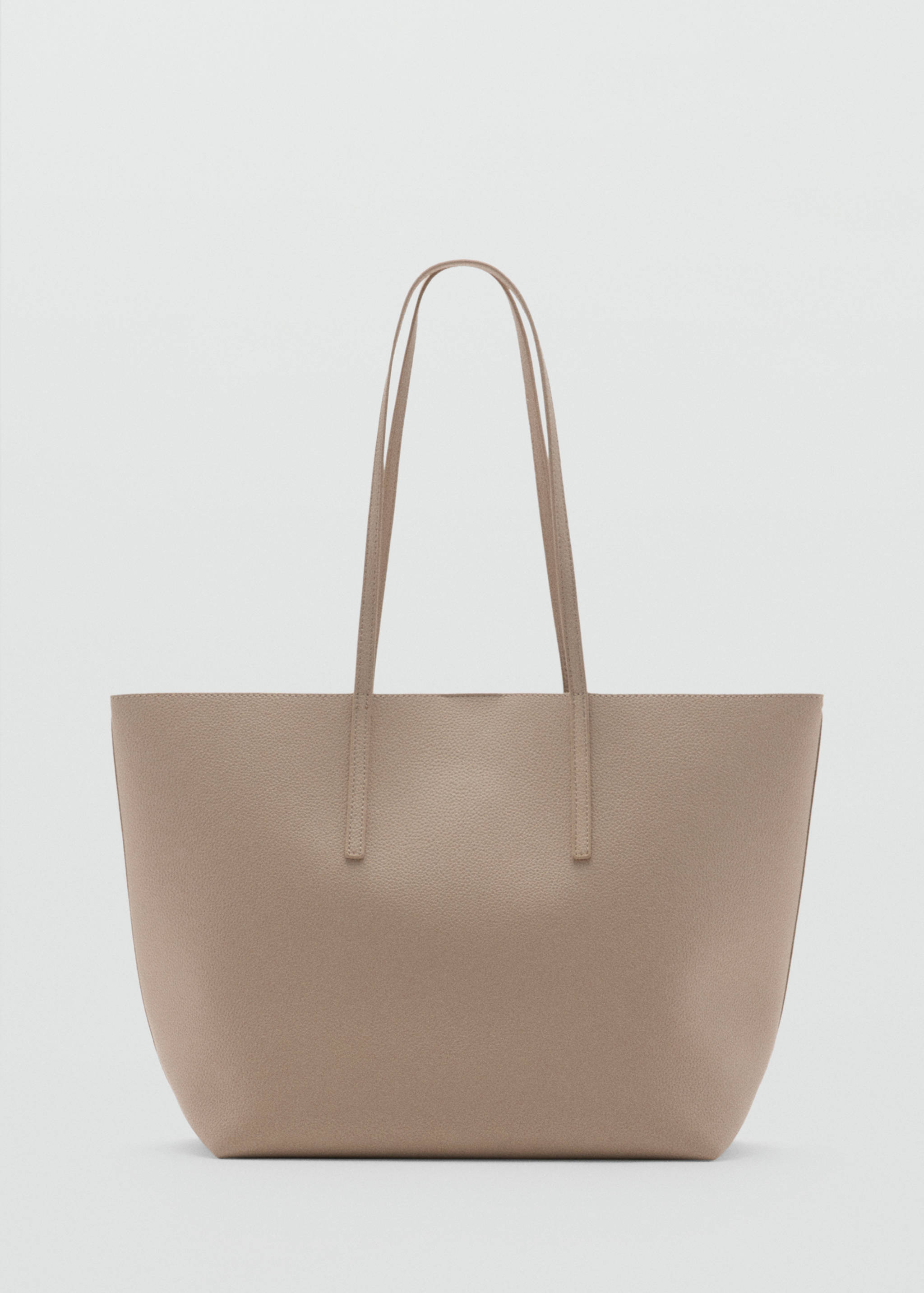 Pebbled effect shopper bag - Article without model