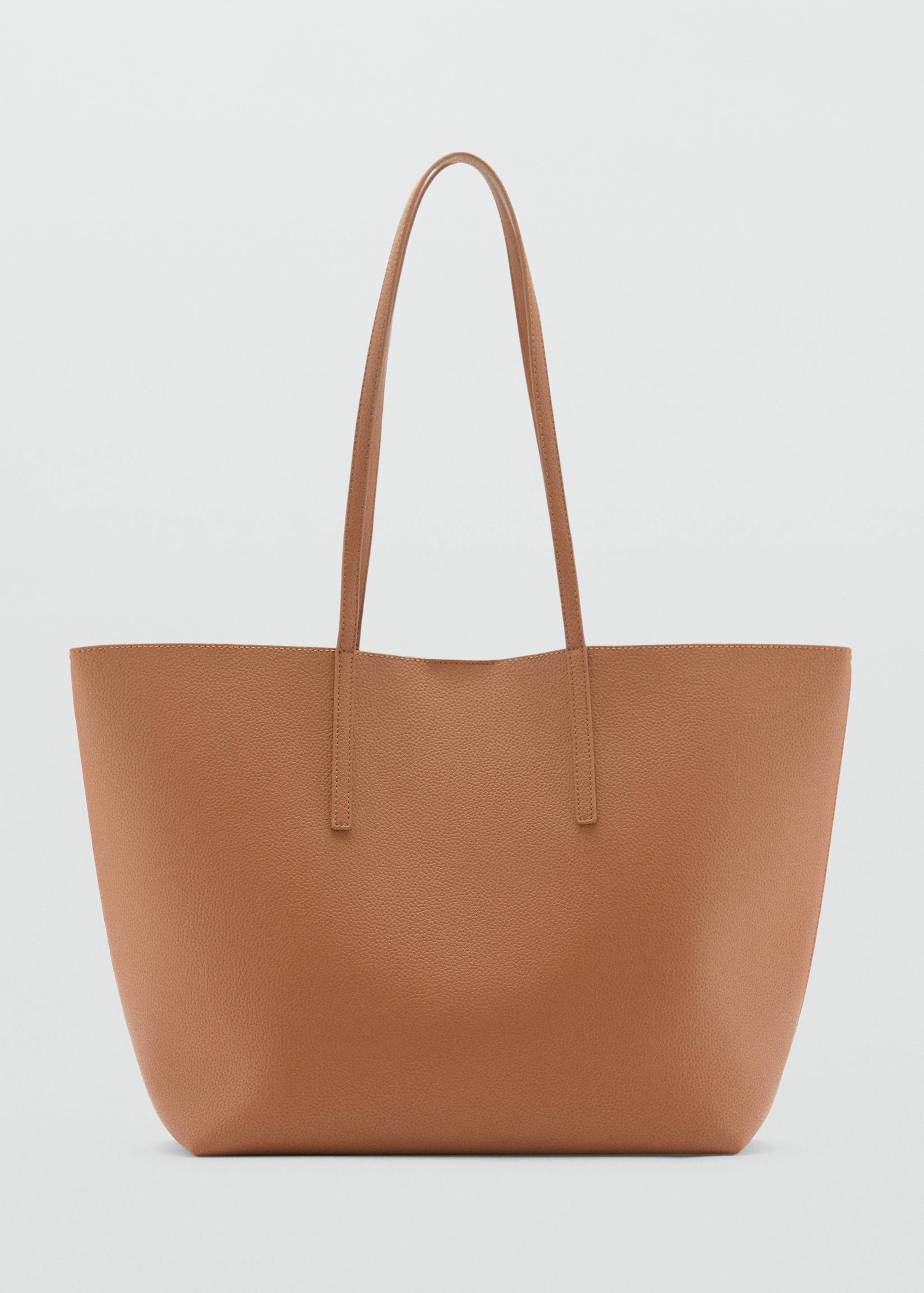 Pebbled effect shopper bag - Article without model