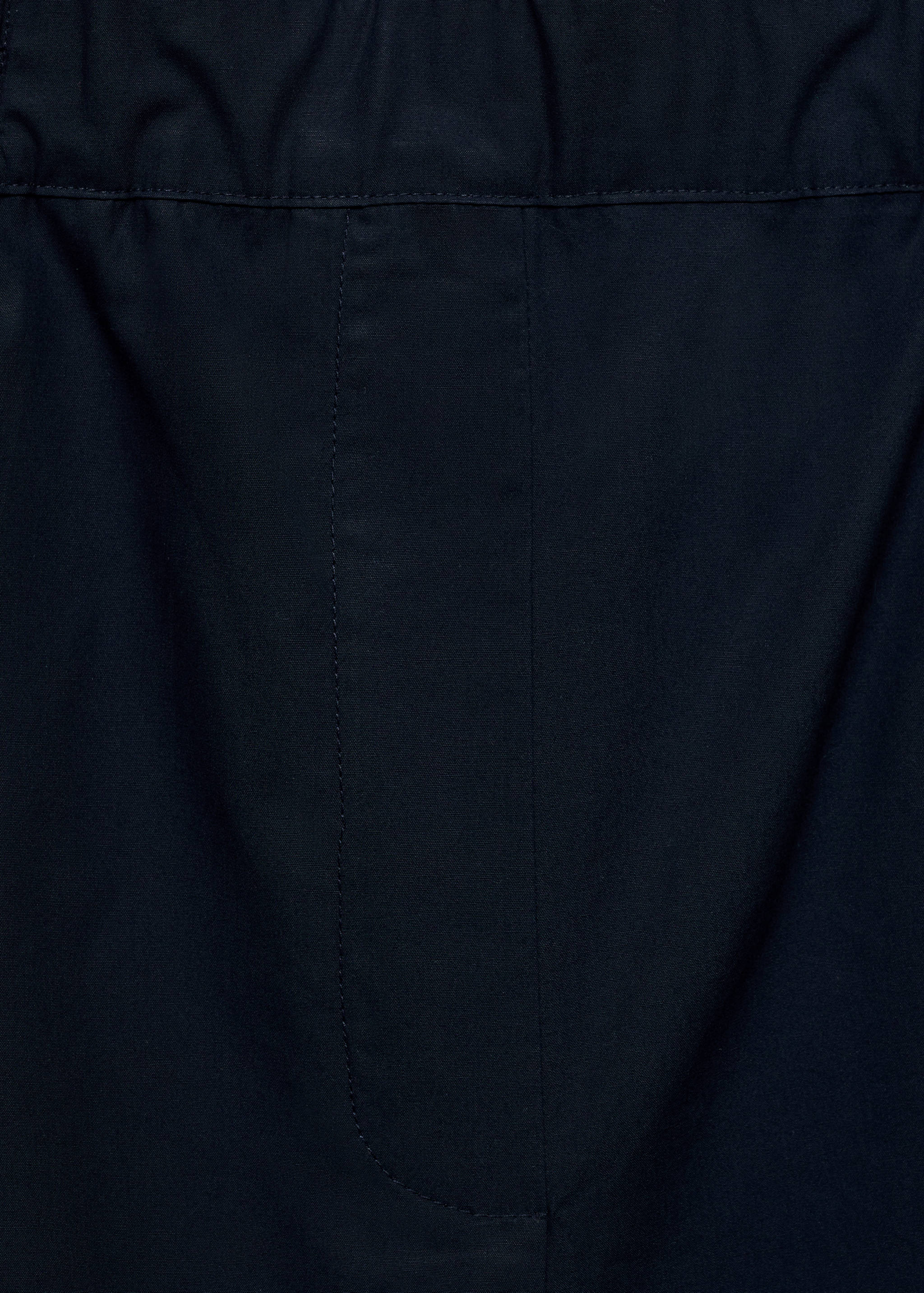 Cotton wide leg trousers - Details of the article 0