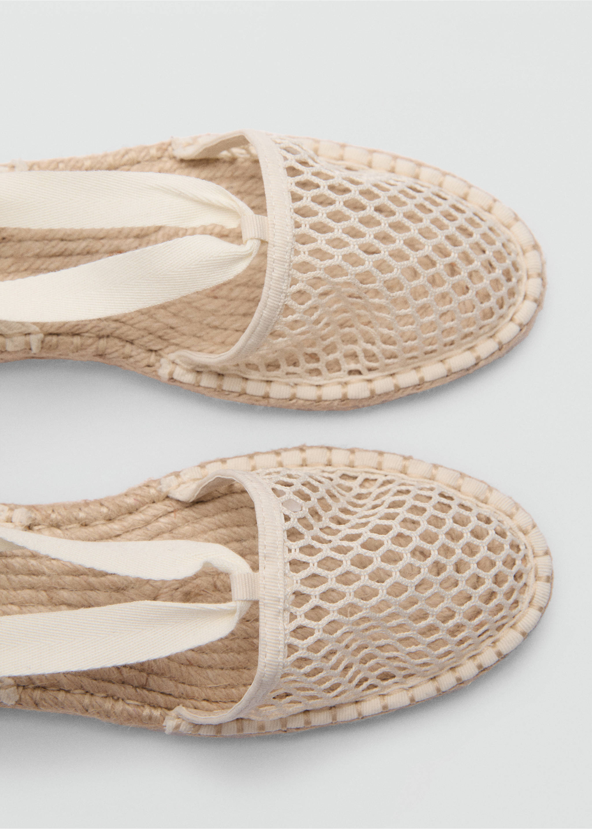 Ażurowe espadryle - Szczegóły artykułu 2, Kremowy / écru. Ref: 77010287-00.