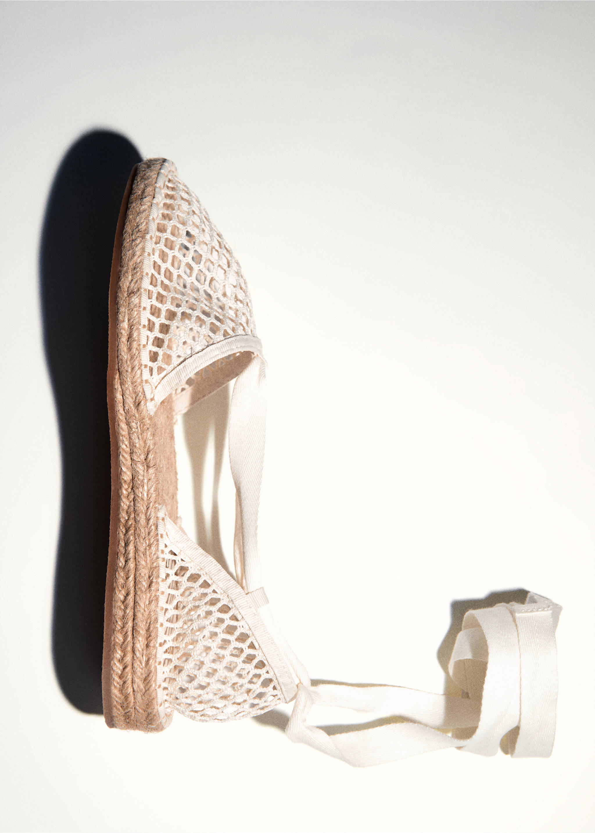 Ażurowe espadryle - Szczegóły artykułu 5, Kremowy / écru. Ref: 77010287-00.