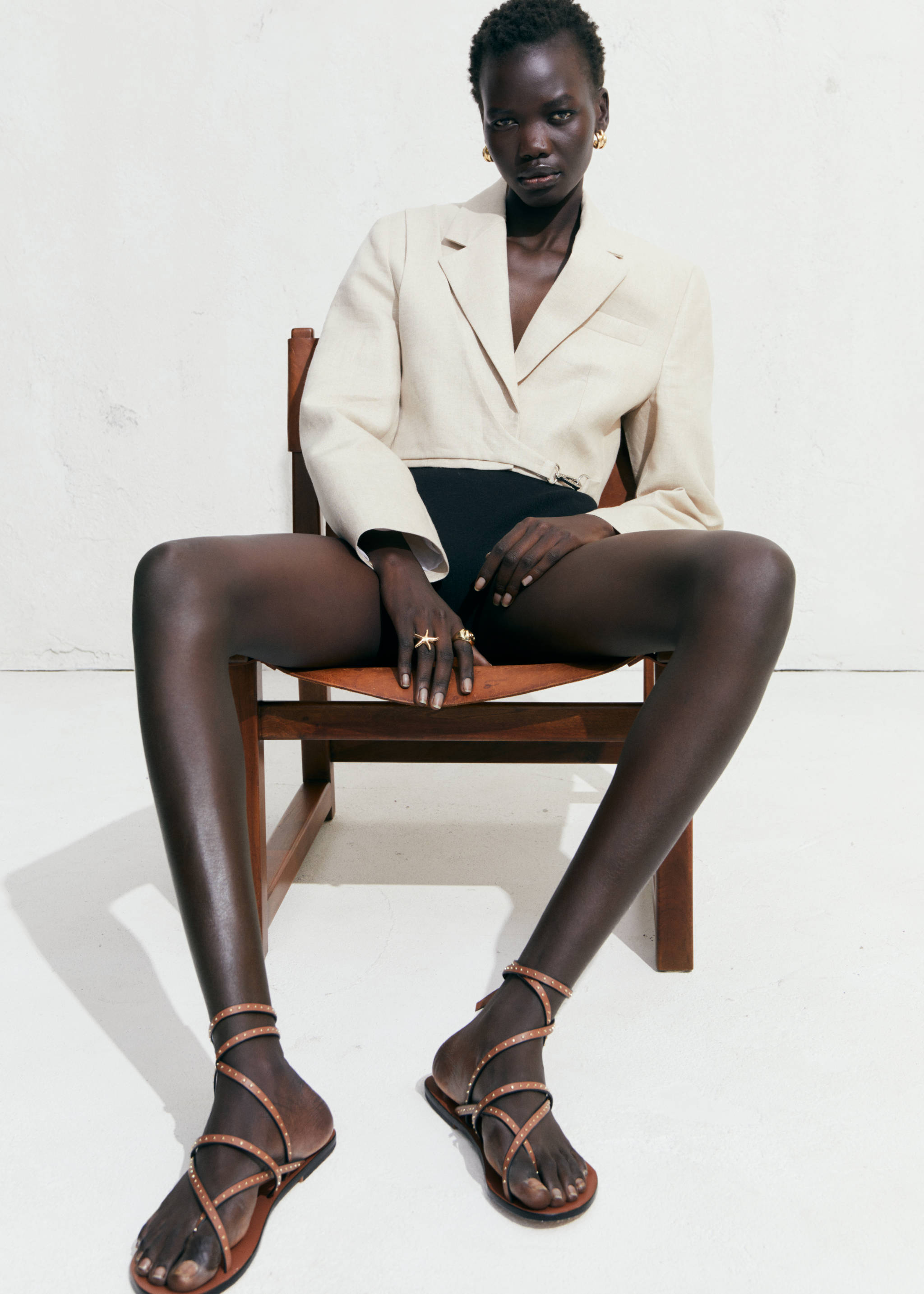 Kožne sandale s remenčićima - Opći prikaz