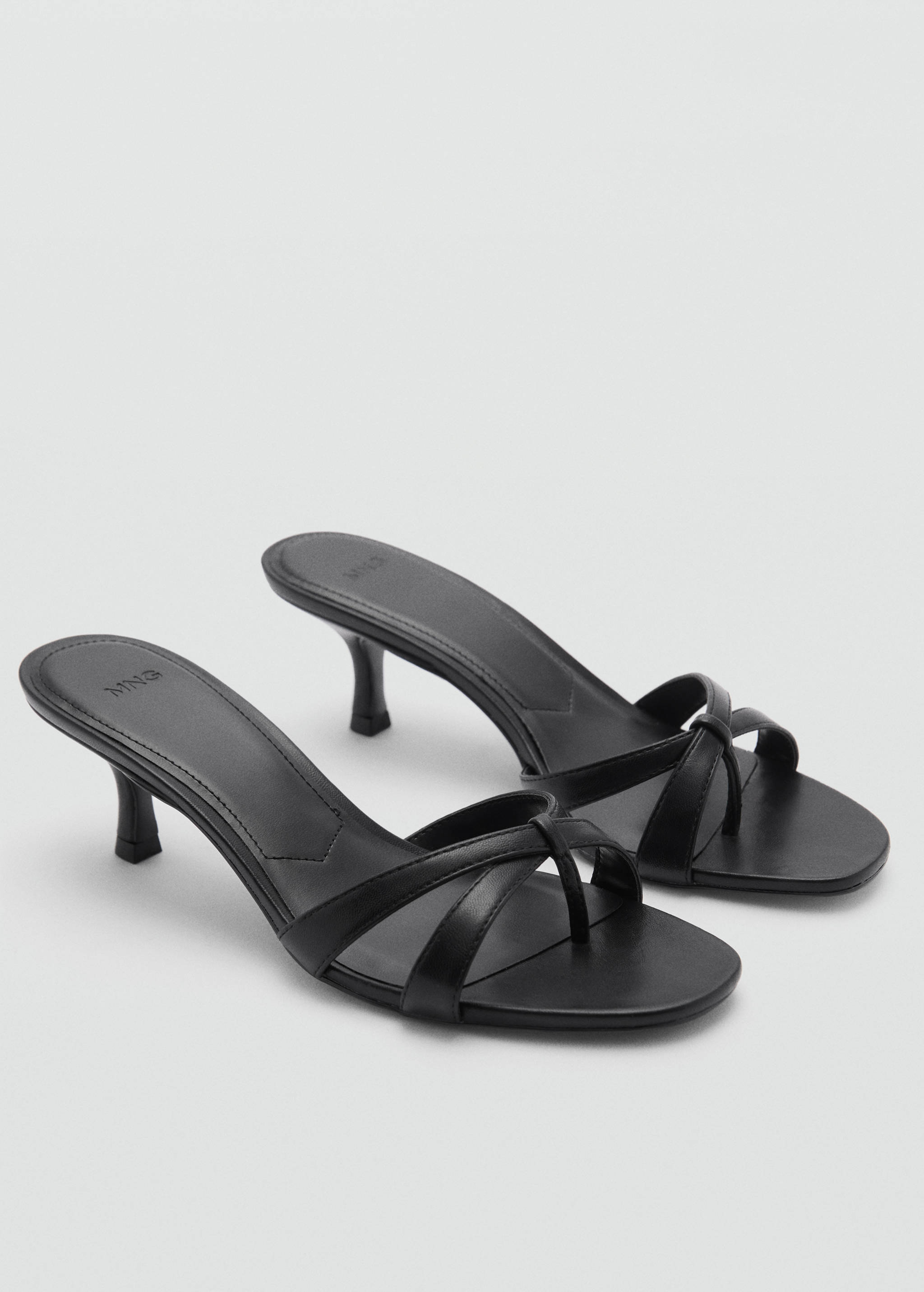Strappy heeled sandals - Medium plane