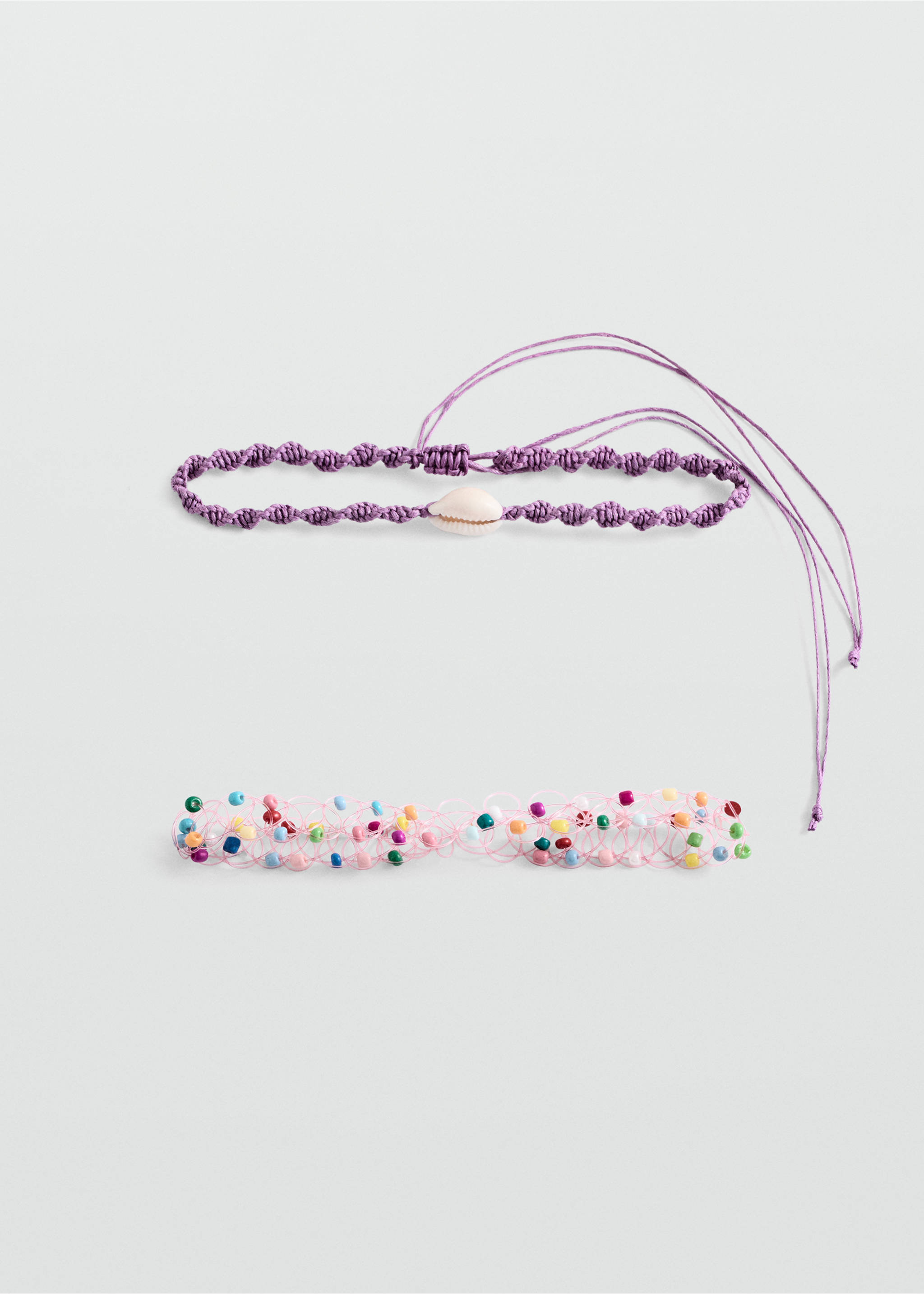 2er-Pack Choker - Artikel ohne Model, Lila. Ref: 77010298-00.