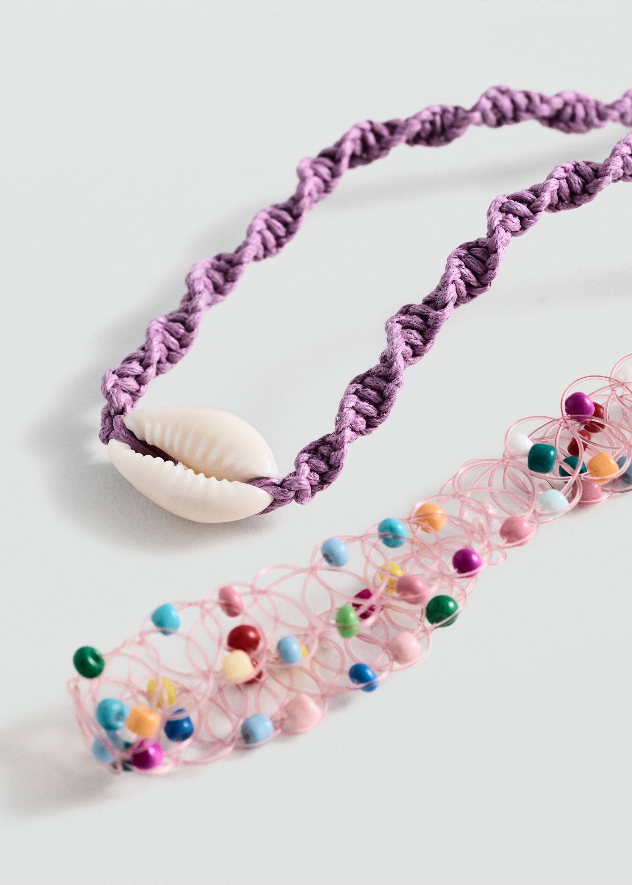 2er-Pack Choker - Mittlere Ansicht, Lila. Ref: 77010298-00.