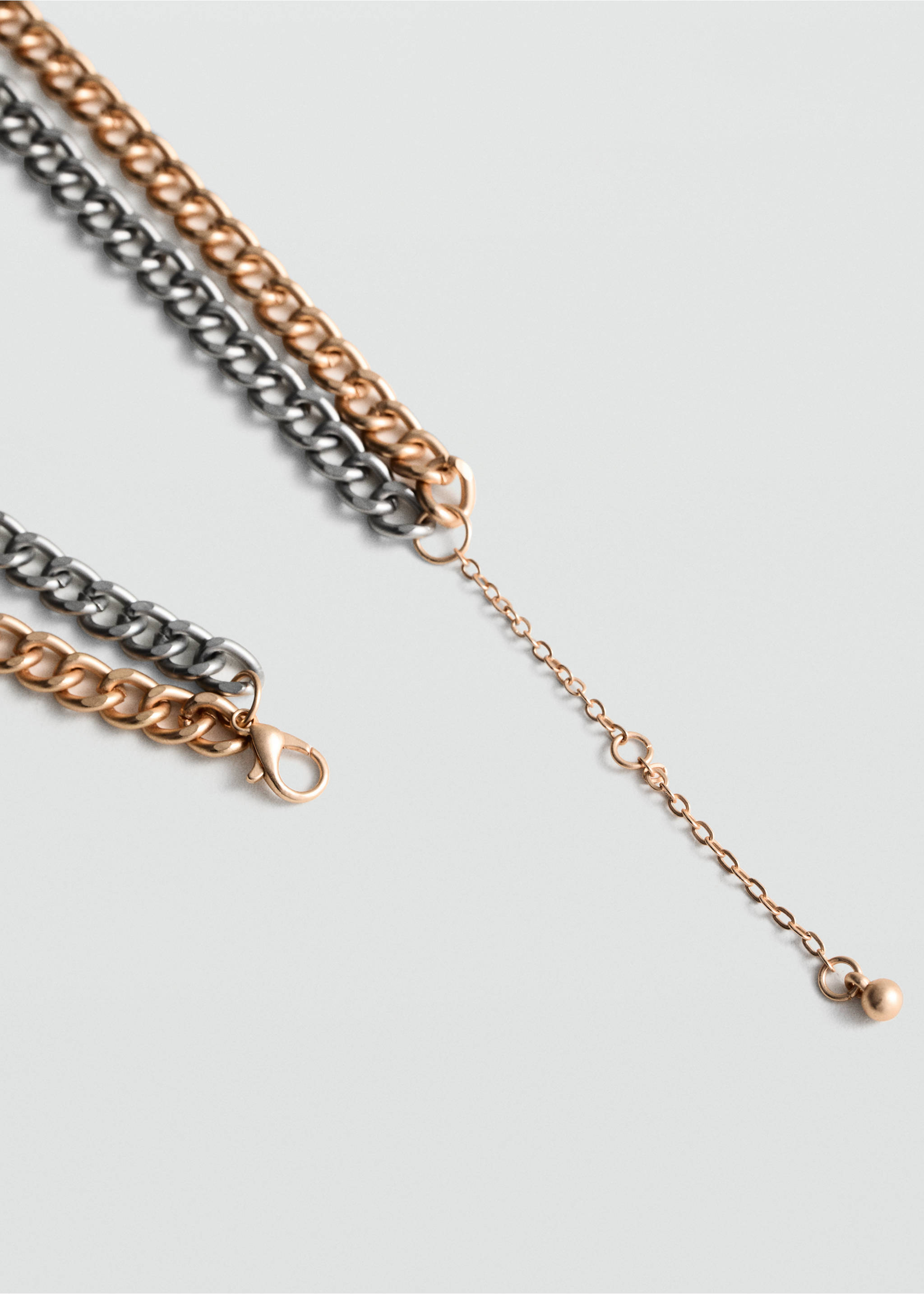 Zweireihige Halskette - Detail des Artikels 1, Gold. Ref: 77010325-00.