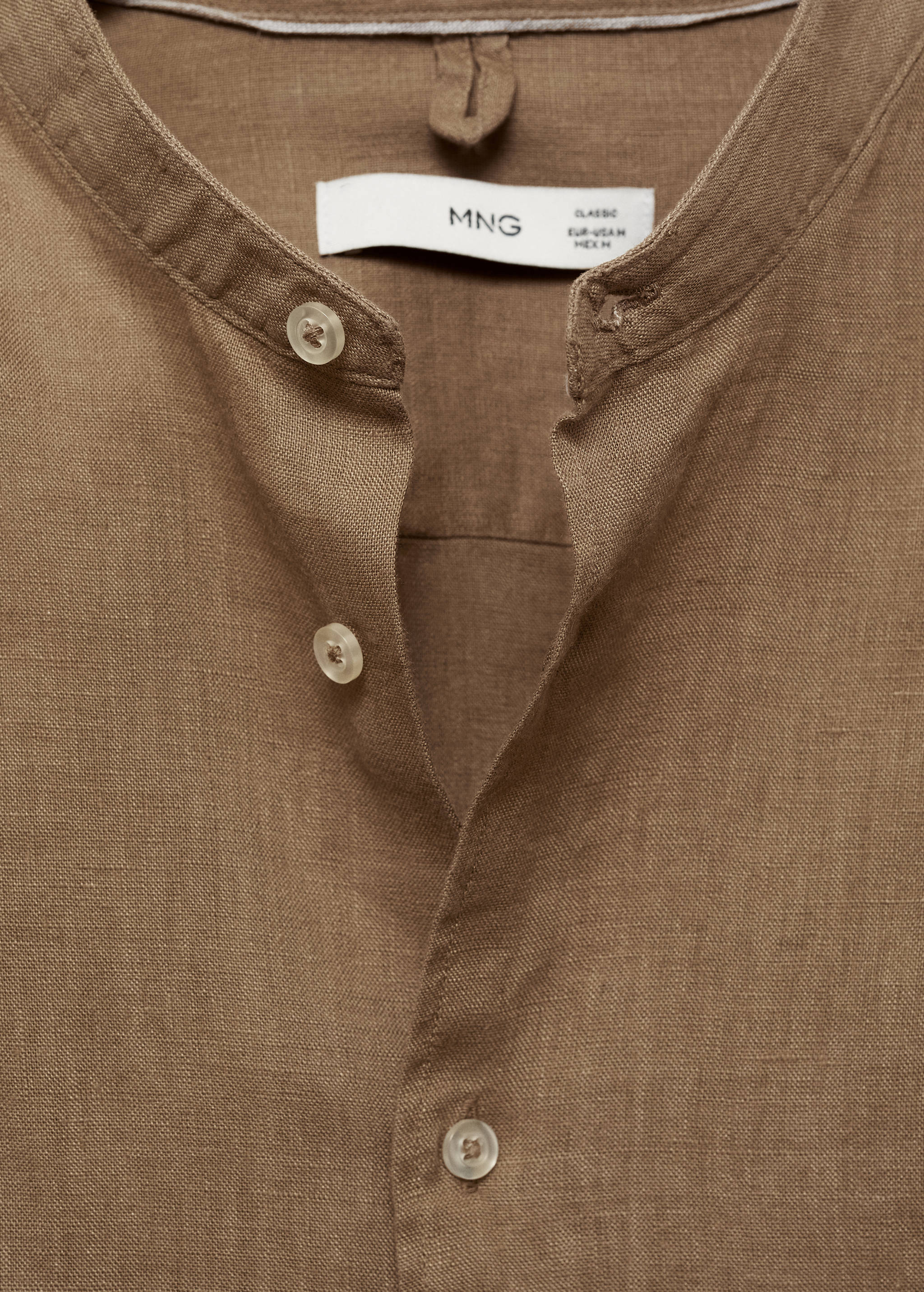 T-shirt col tunisien maille - Détail de l'article 8