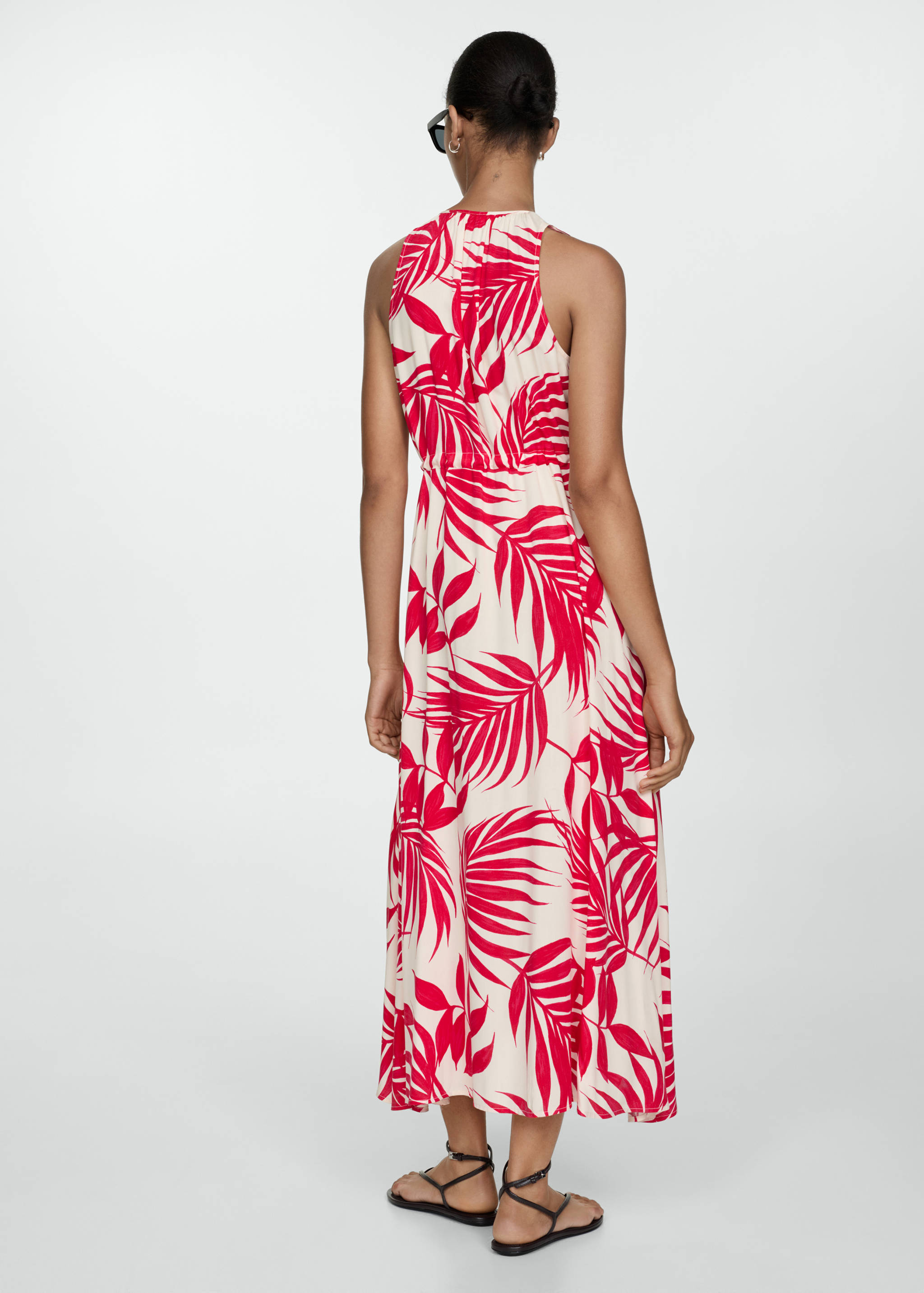 Båge tryckt klänning - Artikelns baksida