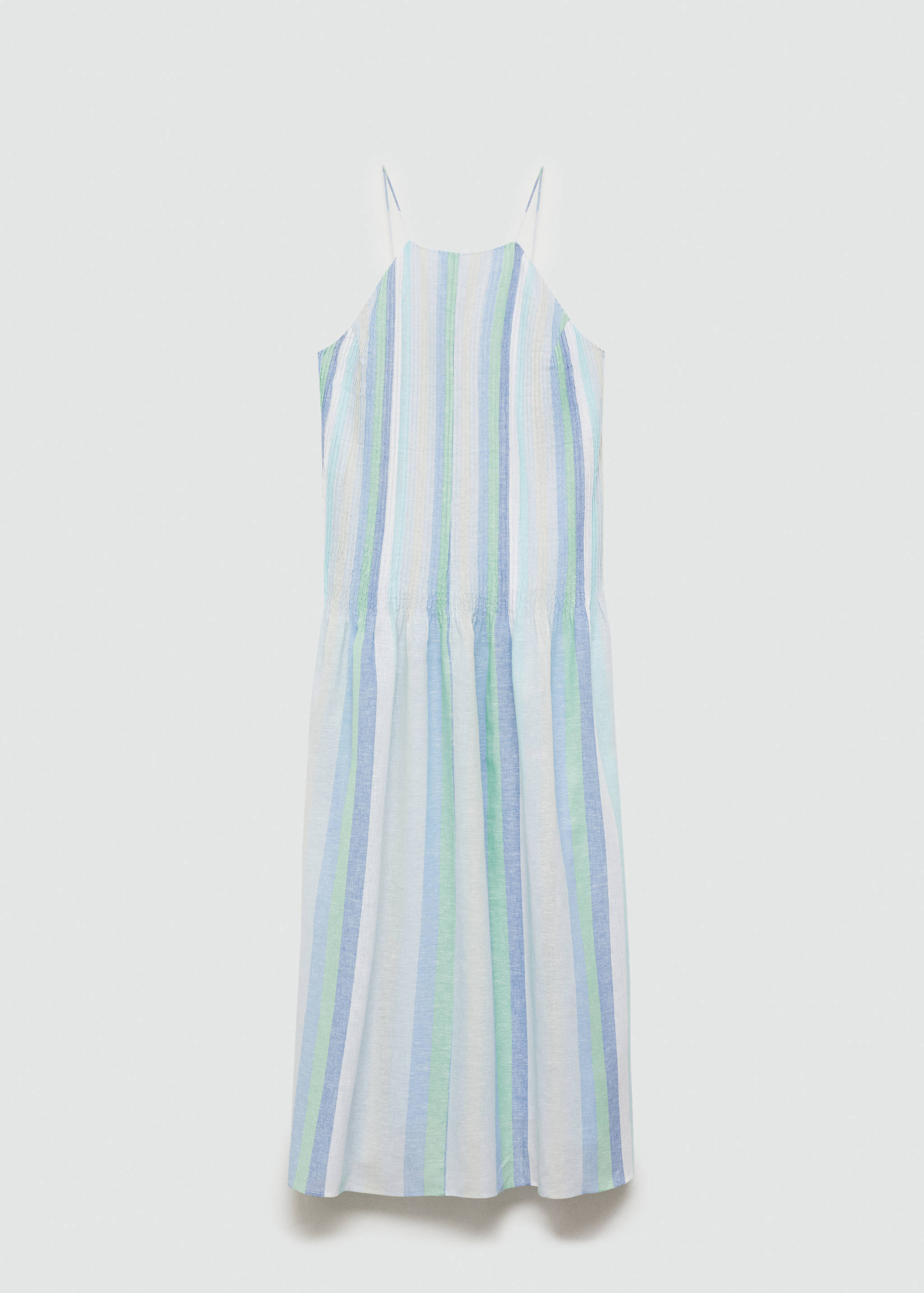 Striped linen dress - Article without model