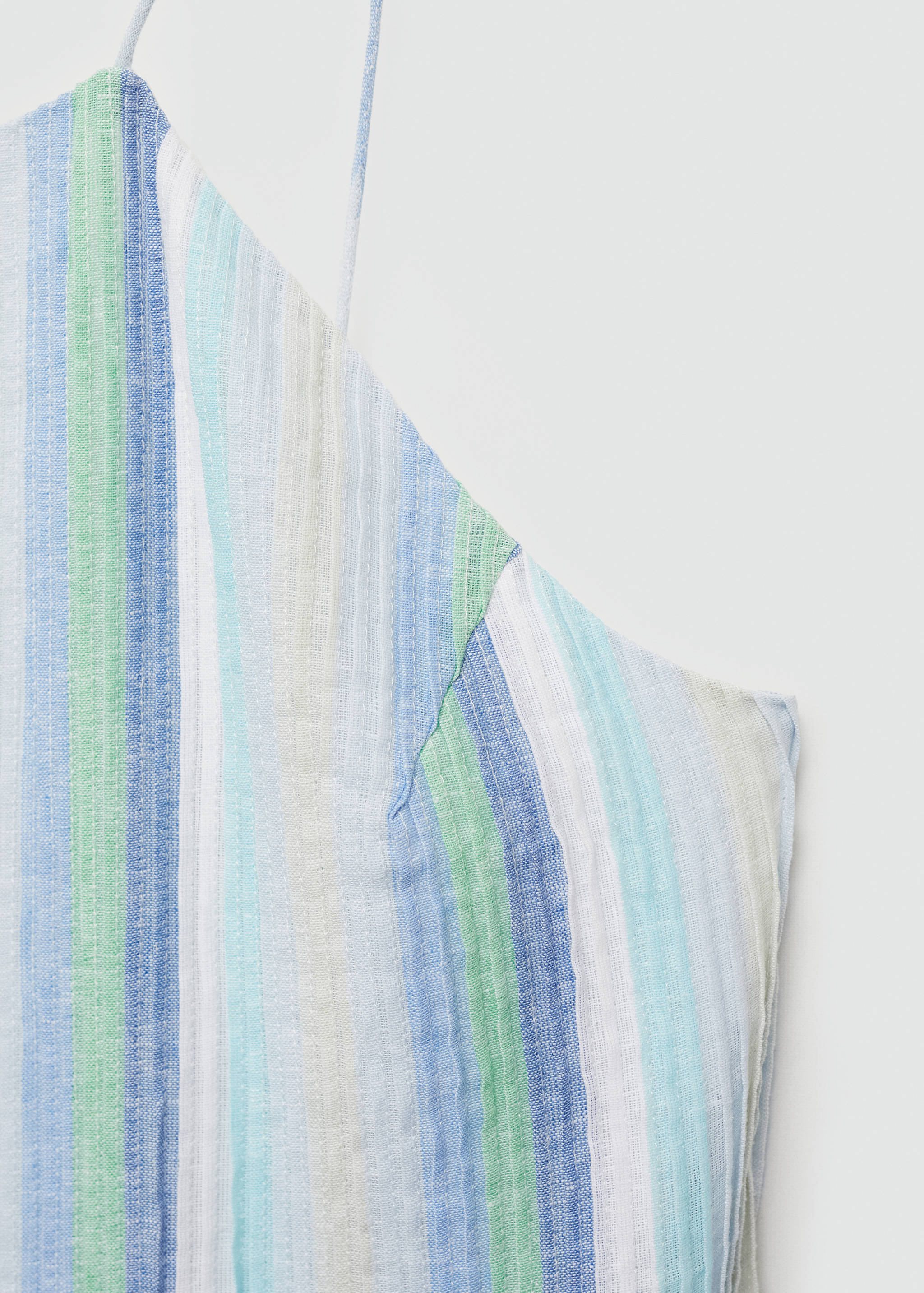 Striped linen dress - Details of the article 8