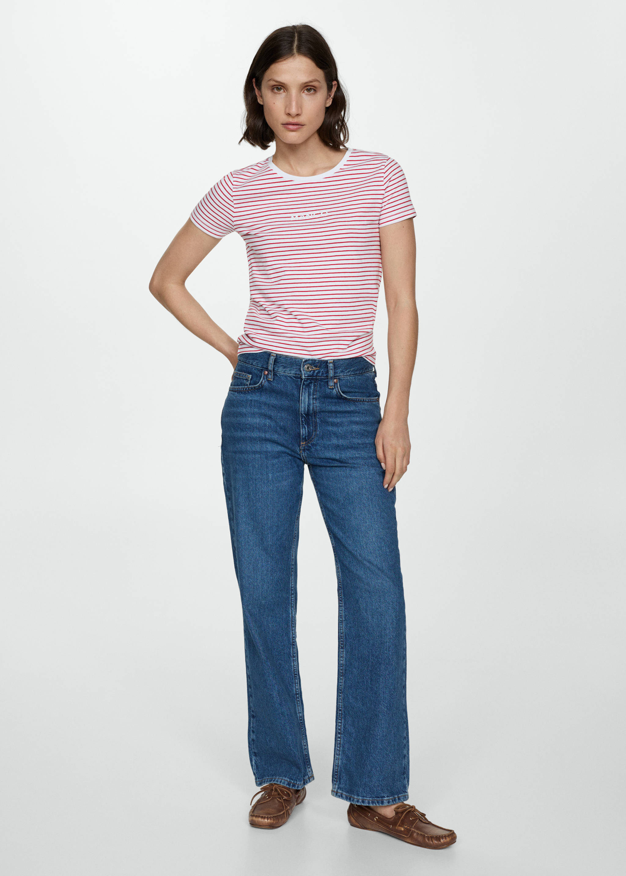 Striped logo T-shirt - General plane