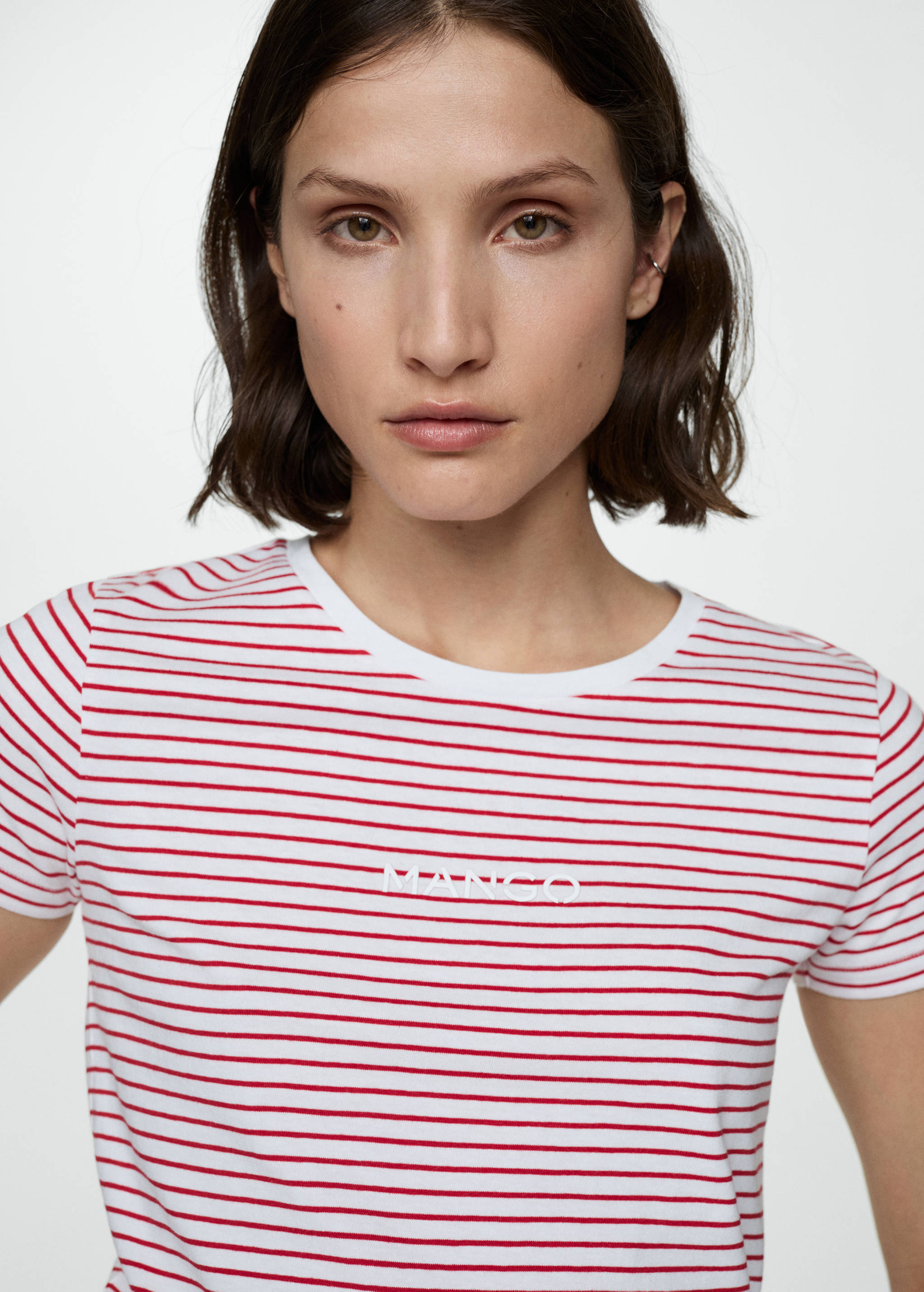 Striped logo T-shirt - Details of the article 1